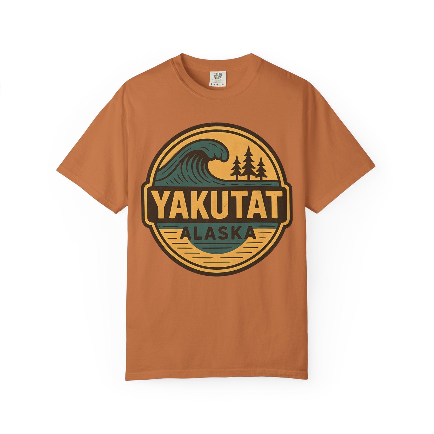 Yakutat, Alaska Cold-Water Surfing T-Shirt, Southeast Alaskan Adventure Unisex Tee - Alaskan Tlingit Heritage