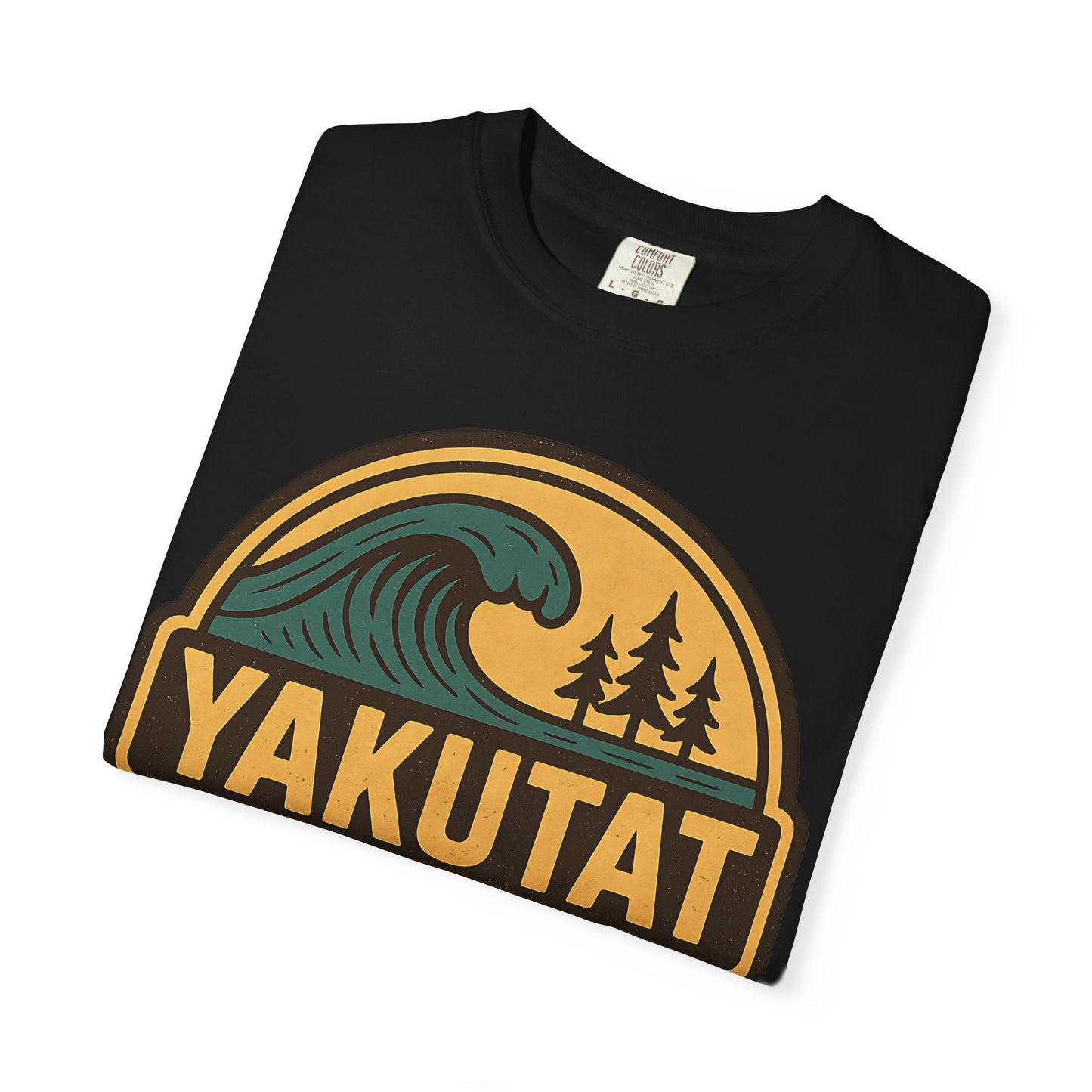 Yakutat, Alaska Cold-Water Surfing T-Shirt, Southeast Alaskan Adventure Unisex Tee - Alaskan Tlingit Heritage