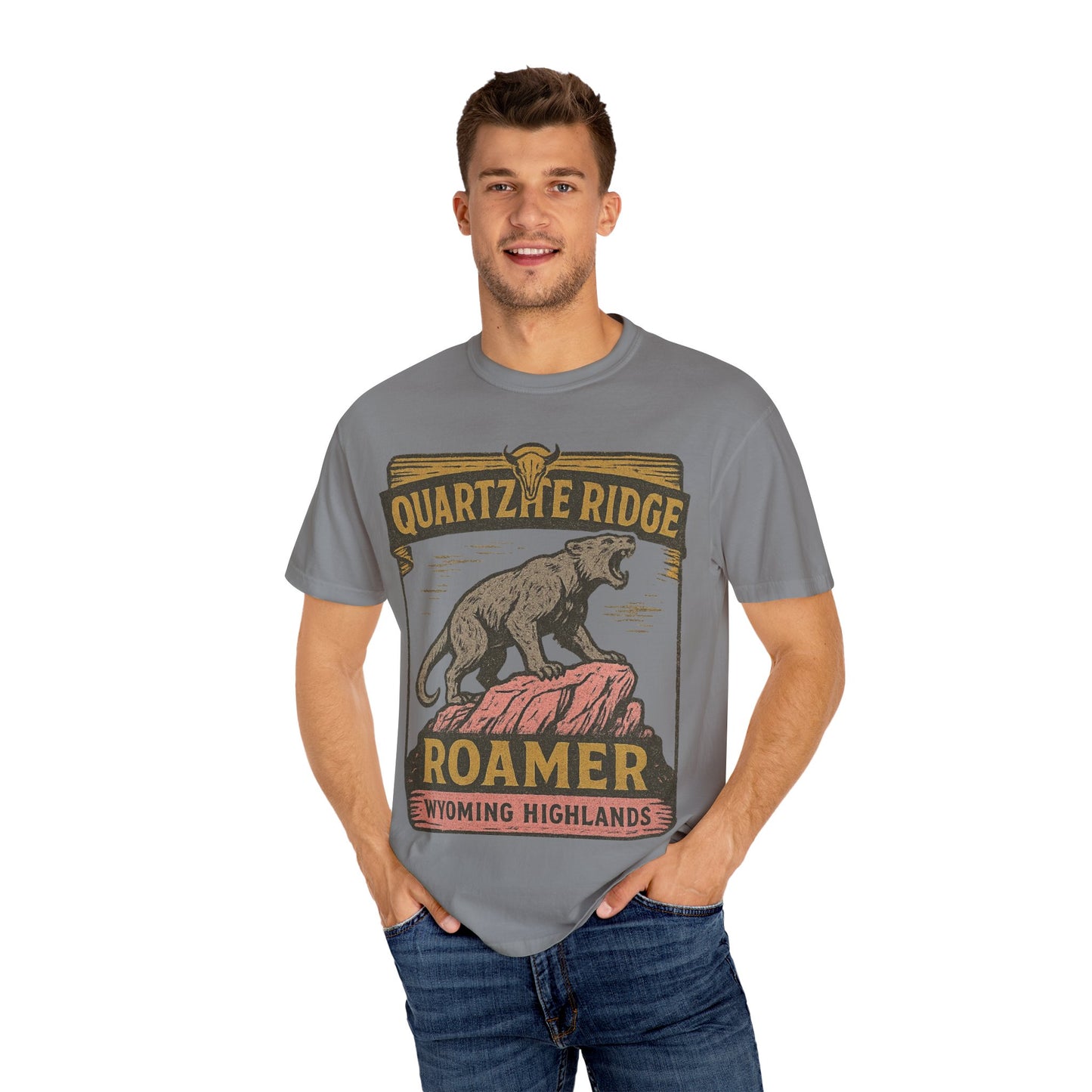 Quartzite Ridge Roamer – Wyoming Highlands Cryptid Tee - Comfort Colors 1717