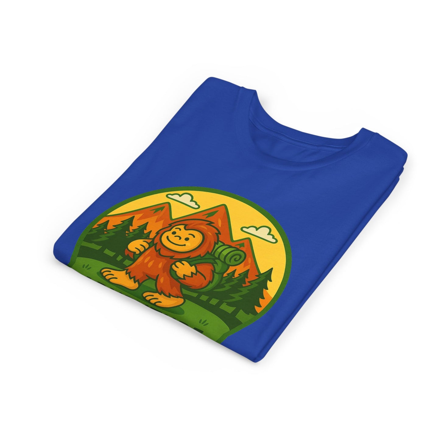 Adventure Awaits Youth Tee, Fun Kids Shirt, Cute Sasquatch T-Shirt, Summer Adventure Clothing, Perfect Gift for Young Explorers