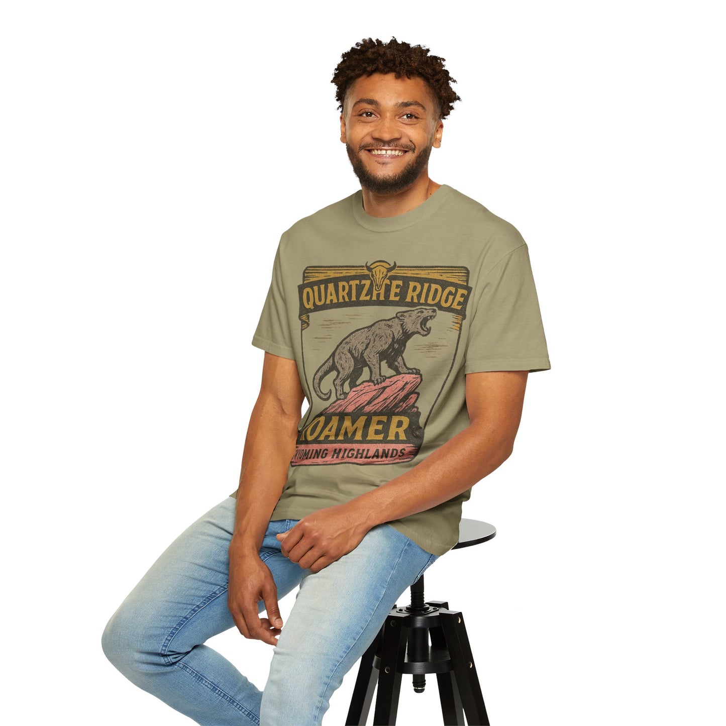 Quartzite Ridge Roamer – Wyoming Highlands Cryptid Tee - Comfort Colors 1717