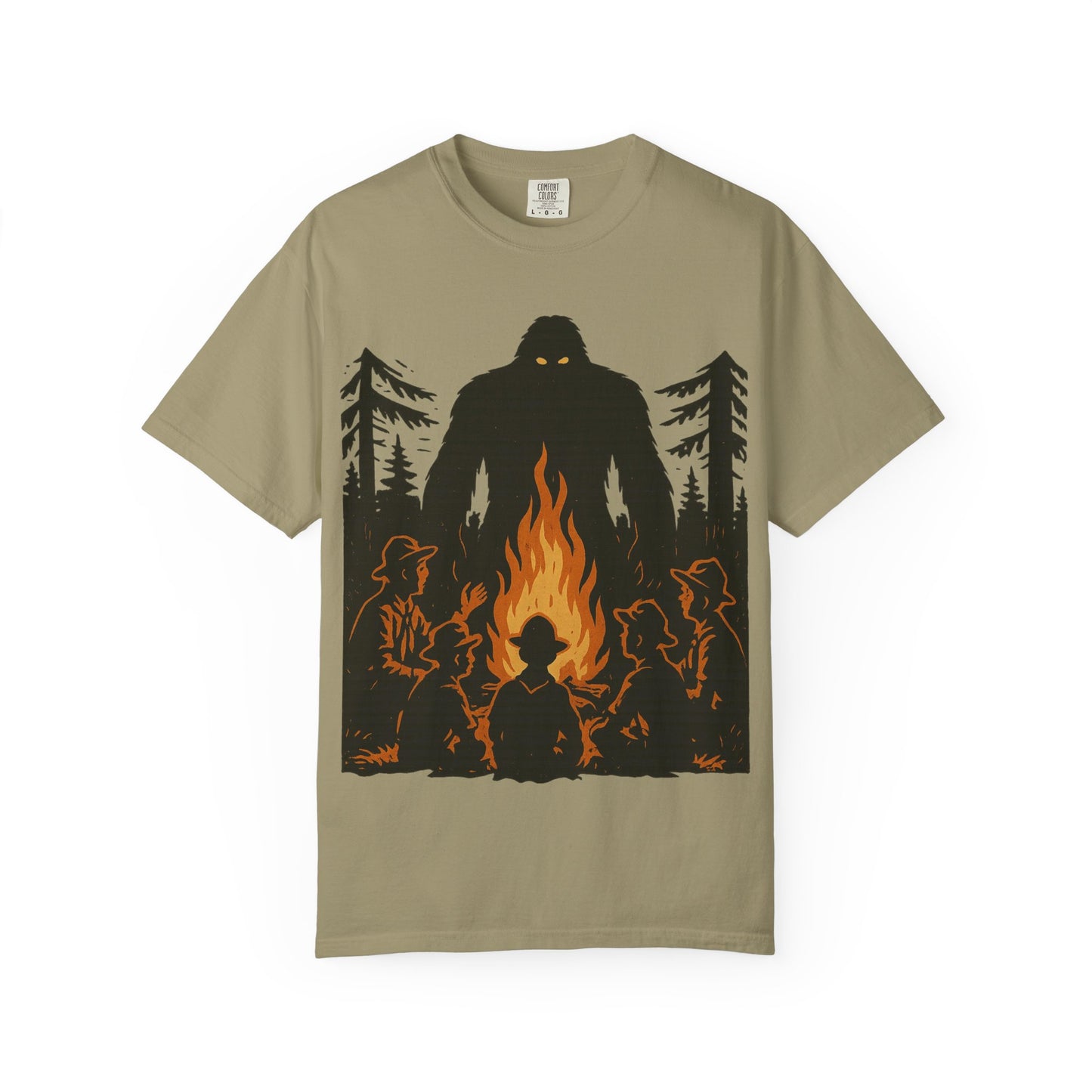 Campfire Delight - Bigfoot / Sasquatch - Comfort Colors 1717 T-Shirt