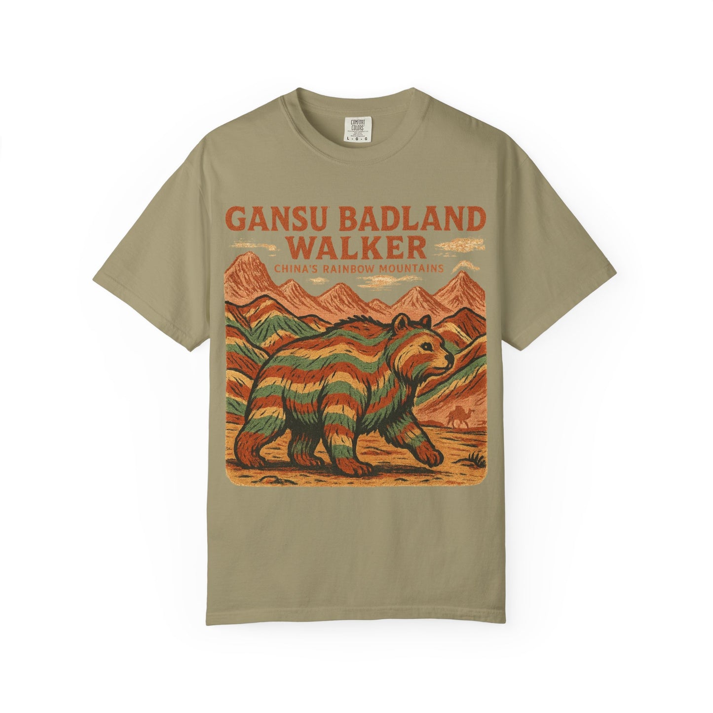Gansu Badland Walker T-Shirt | Adventure Graphic Tee | Nature Lover Gift | Unisex Casual Wear | Outdoor Enthusiast Apparel