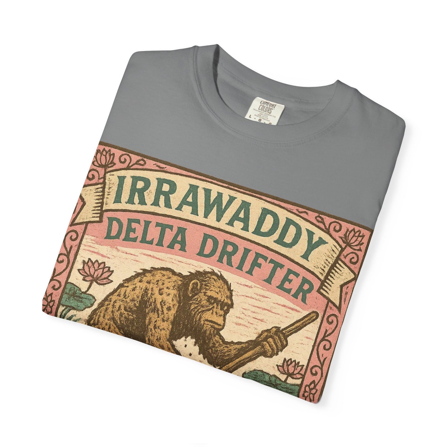 Irrawaddy Delta Drifter - Lower Myanmar - Squatches Around the World Collection - Comfort Colors 1717 T-Shirt