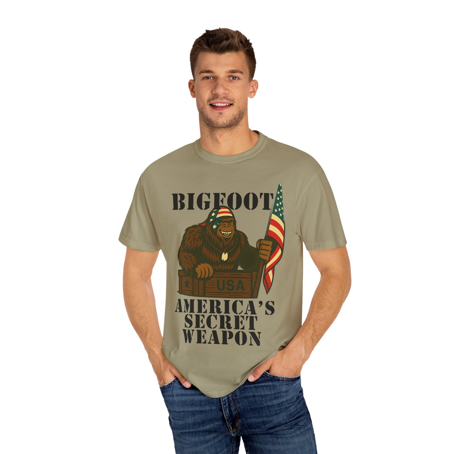 Bigfoot Patriotic Tee Shirt