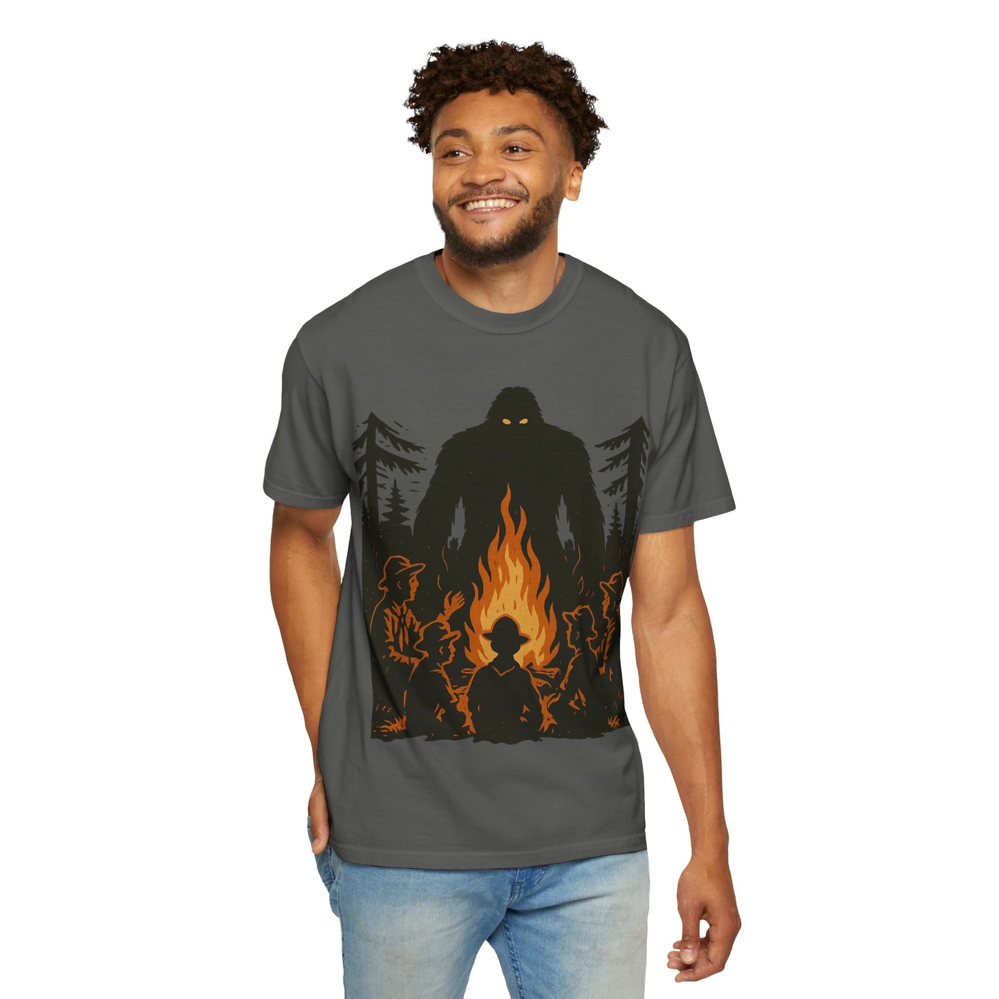 Campfire Delight - Bigfoot / Sasquatch - Comfort Colors 1717 T-Shirt