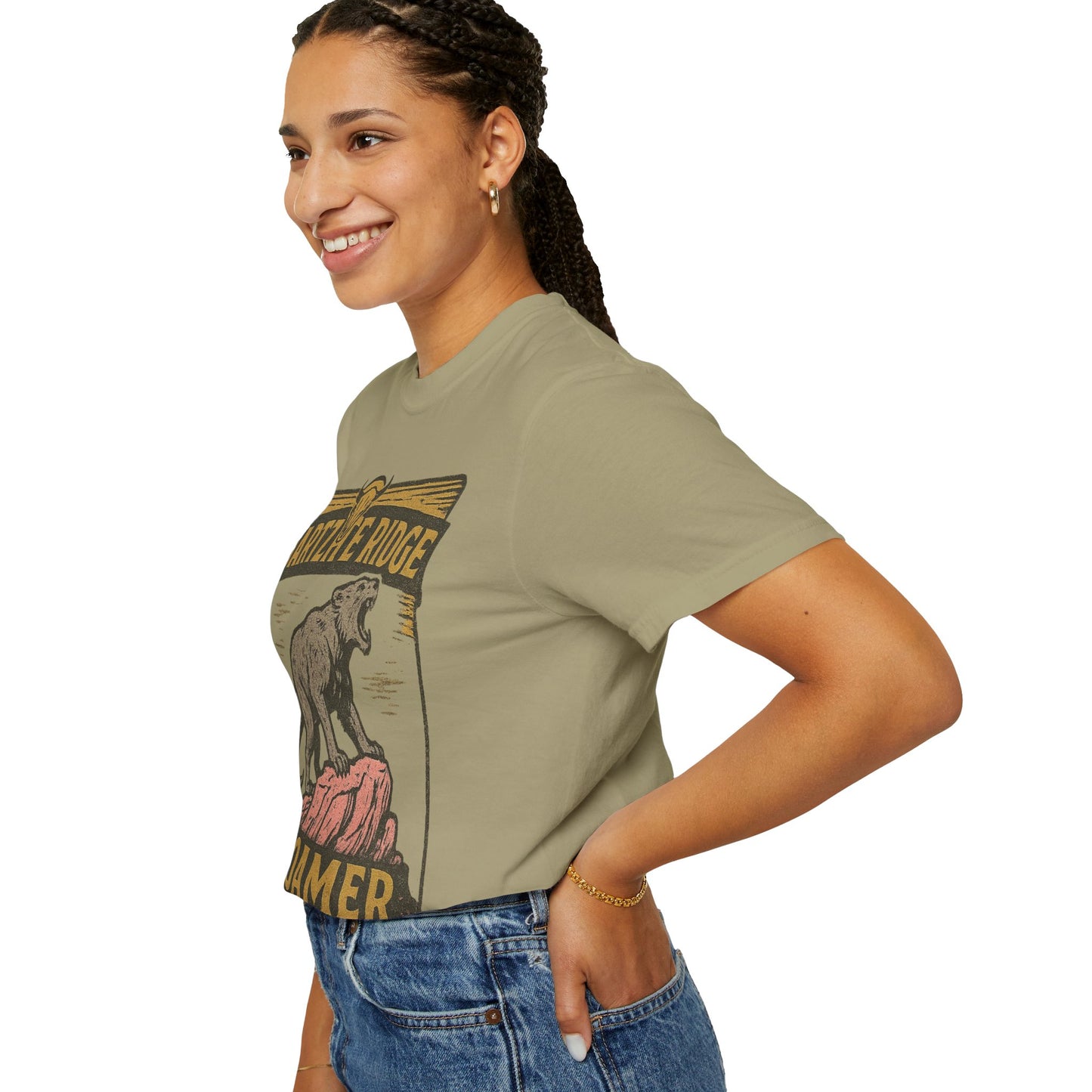Quartzite Ridge Roamer – Wyoming Highlands Cryptid Tee - Comfort Colors 1717