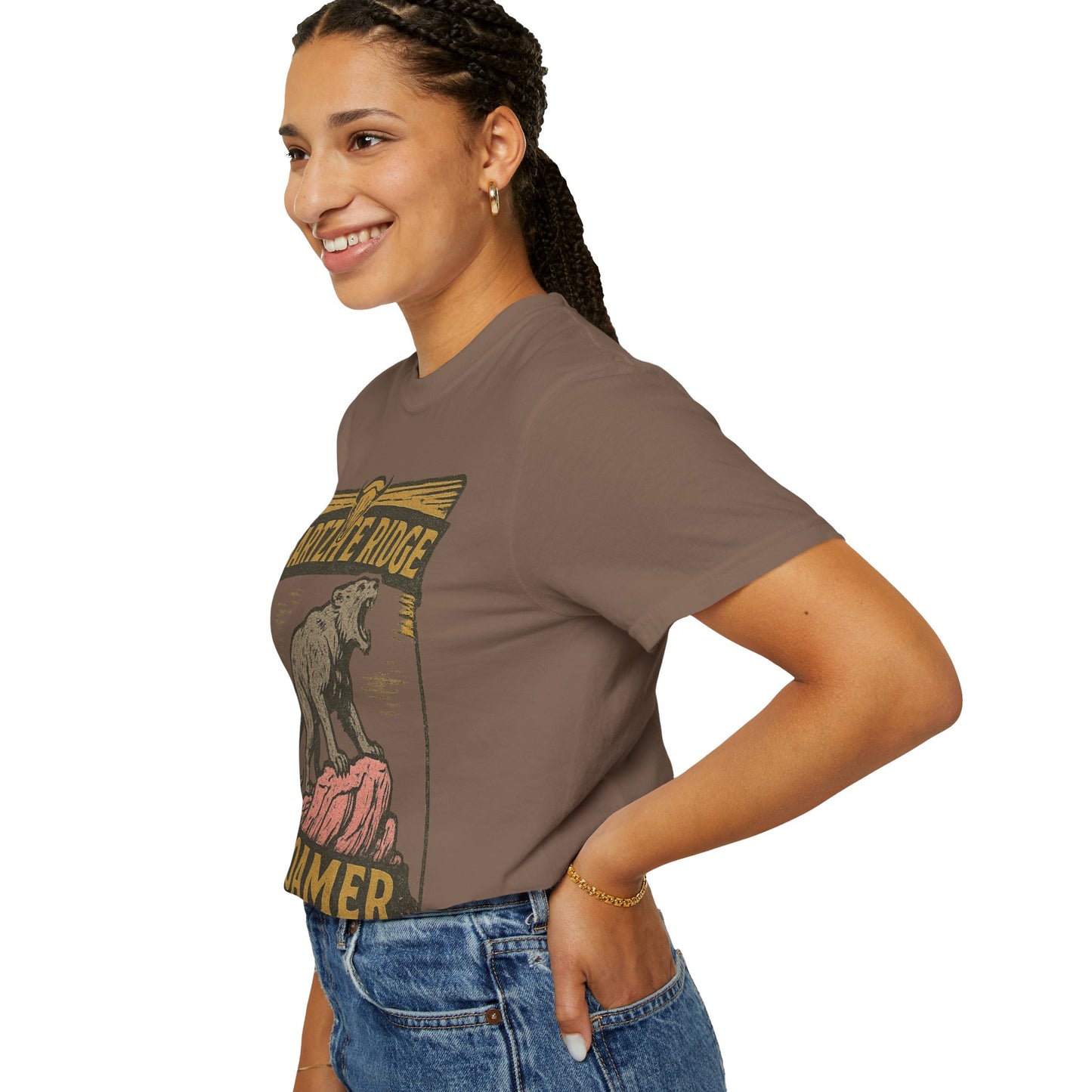 Quartzite Ridge Roamer – Wyoming Highlands Cryptid Tee - Comfort Colors 1717