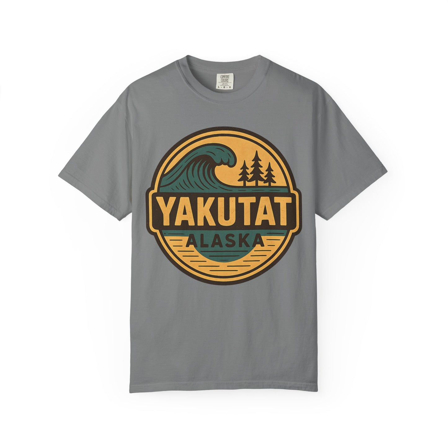 Yakutat, Alaska Cold-Water Surfing T-Shirt, Southeast Alaskan Adventure Unisex Tee - Alaskan Tlingit Heritage