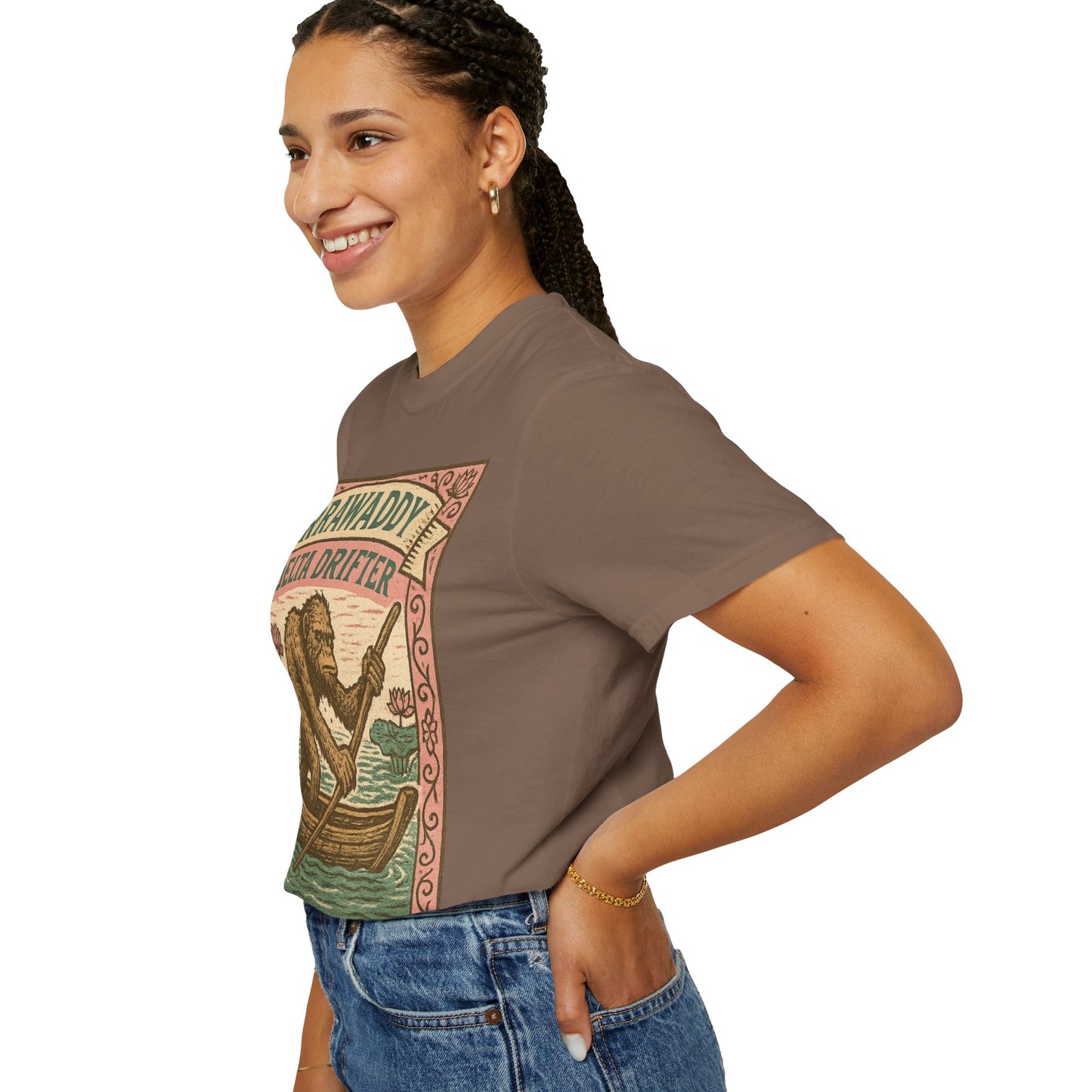 Irrawaddy Delta Drifter - Lower Myanmar - Squatches Around the World Collection - Comfort Colors 1717 T-Shirt