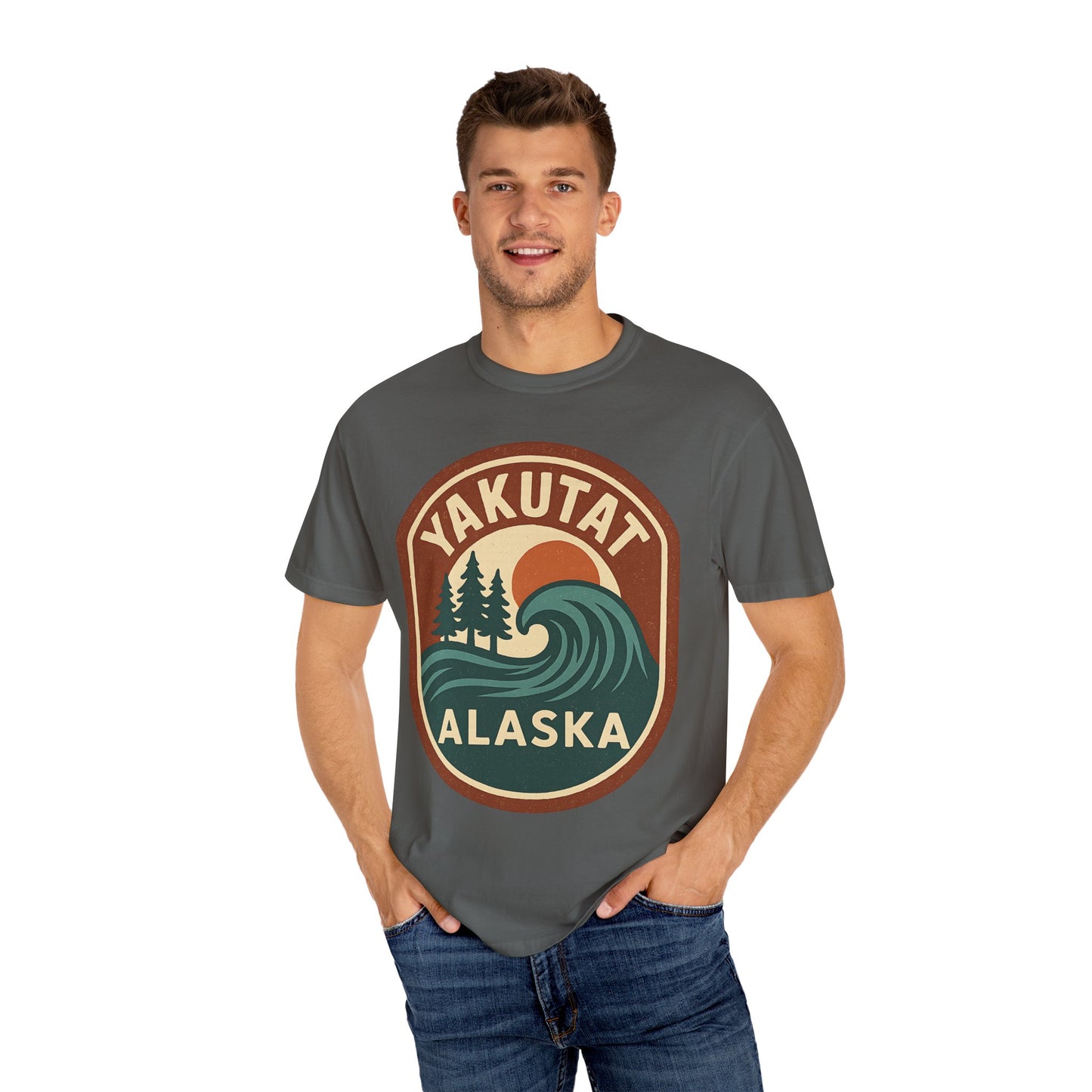 Yakutat Alaska Surf Culture Vintage T-Shirt, Outdoor Adventure with Tribute to Tlinget Heritage - 100% Cotton Tee