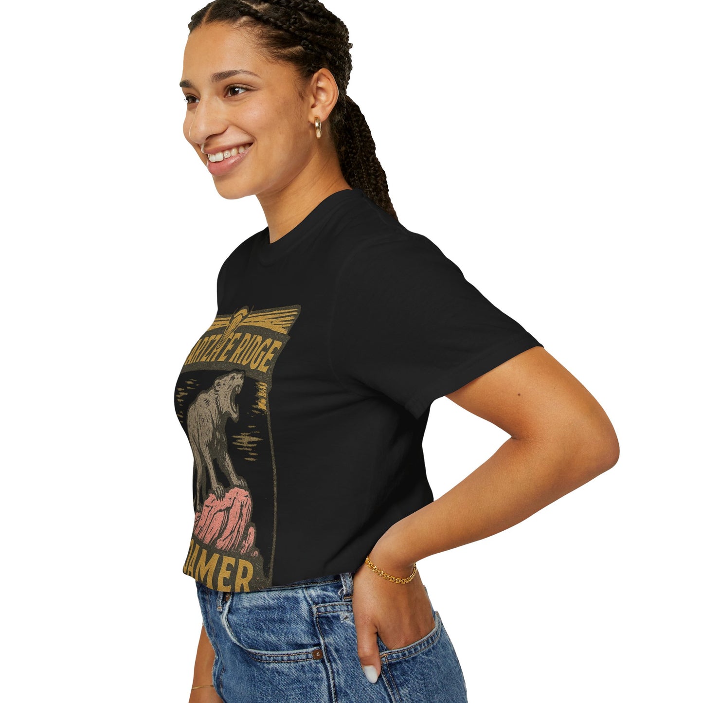 Quartzite Ridge Roamer – Wyoming Highlands Cryptid Tee - Comfort Colors 1717