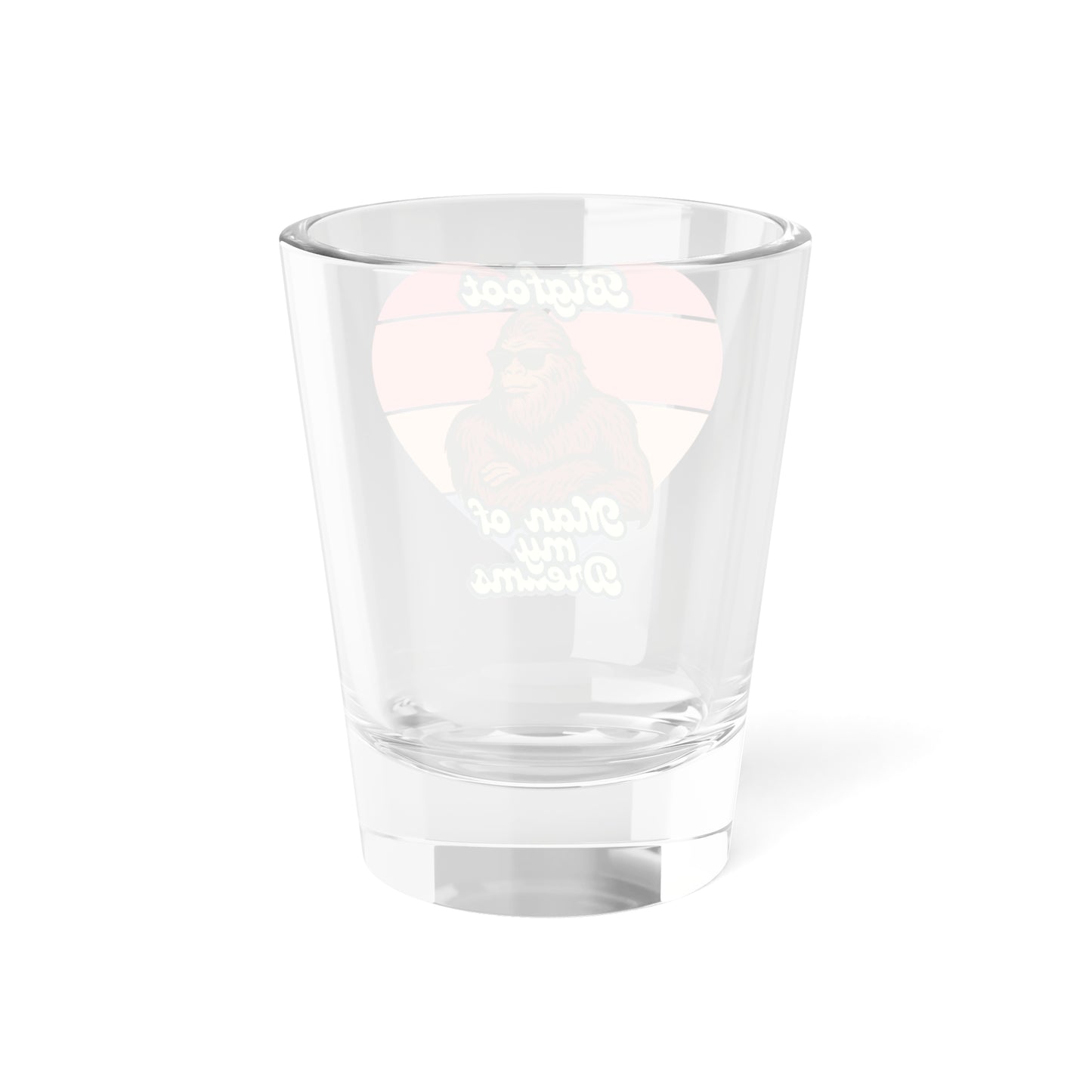 Shot Glass Bigfoot Enthusiasts Novelty Gift Humorous Valentine's Day Present 1.5oz
