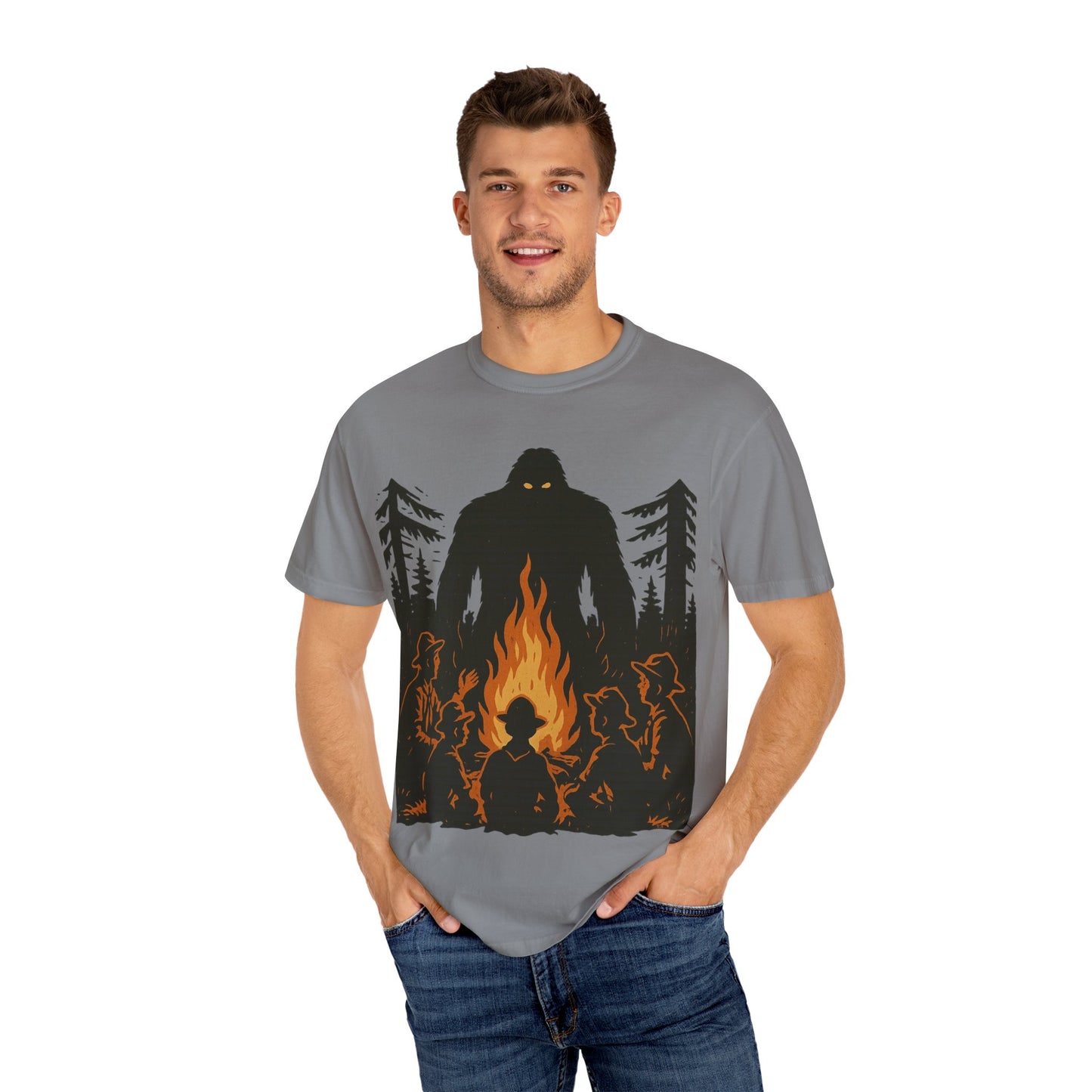 Campfire Delight - Bigfoot / Sasquatch - Comfort Colors 1717 T-Shirt