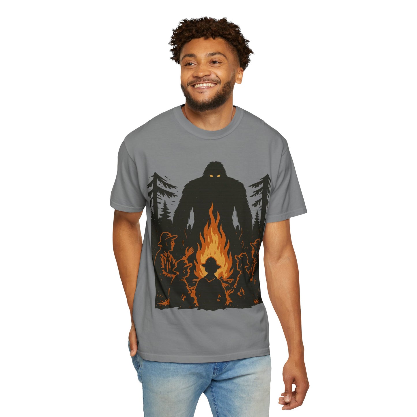 Campfire Delight - Bigfoot / Sasquatch - Comfort Colors 1717 T-Shirt