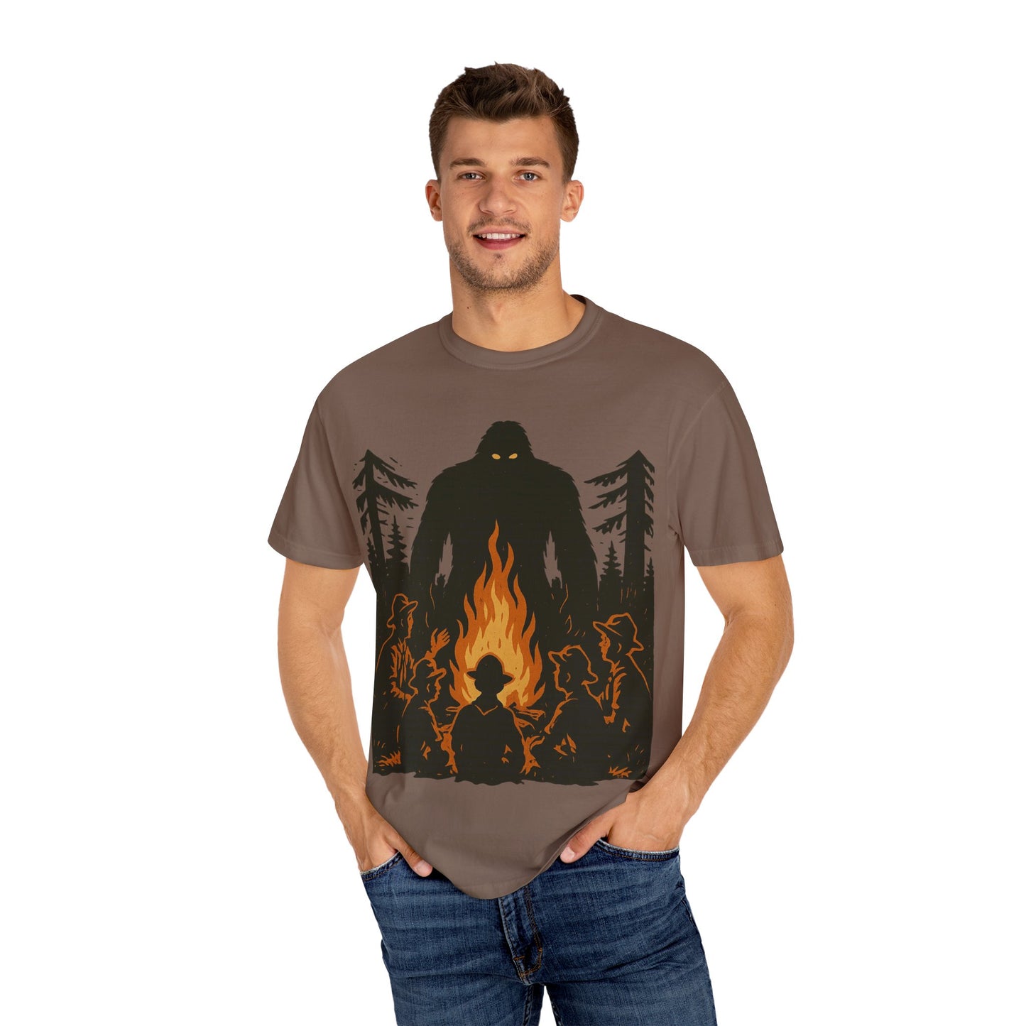Campfire Delight - Bigfoot / Sasquatch - Comfort Colors 1717 T-Shirt