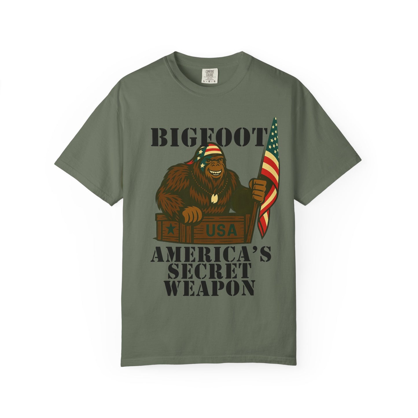 Bigfoot Patriotic Tee Shirt