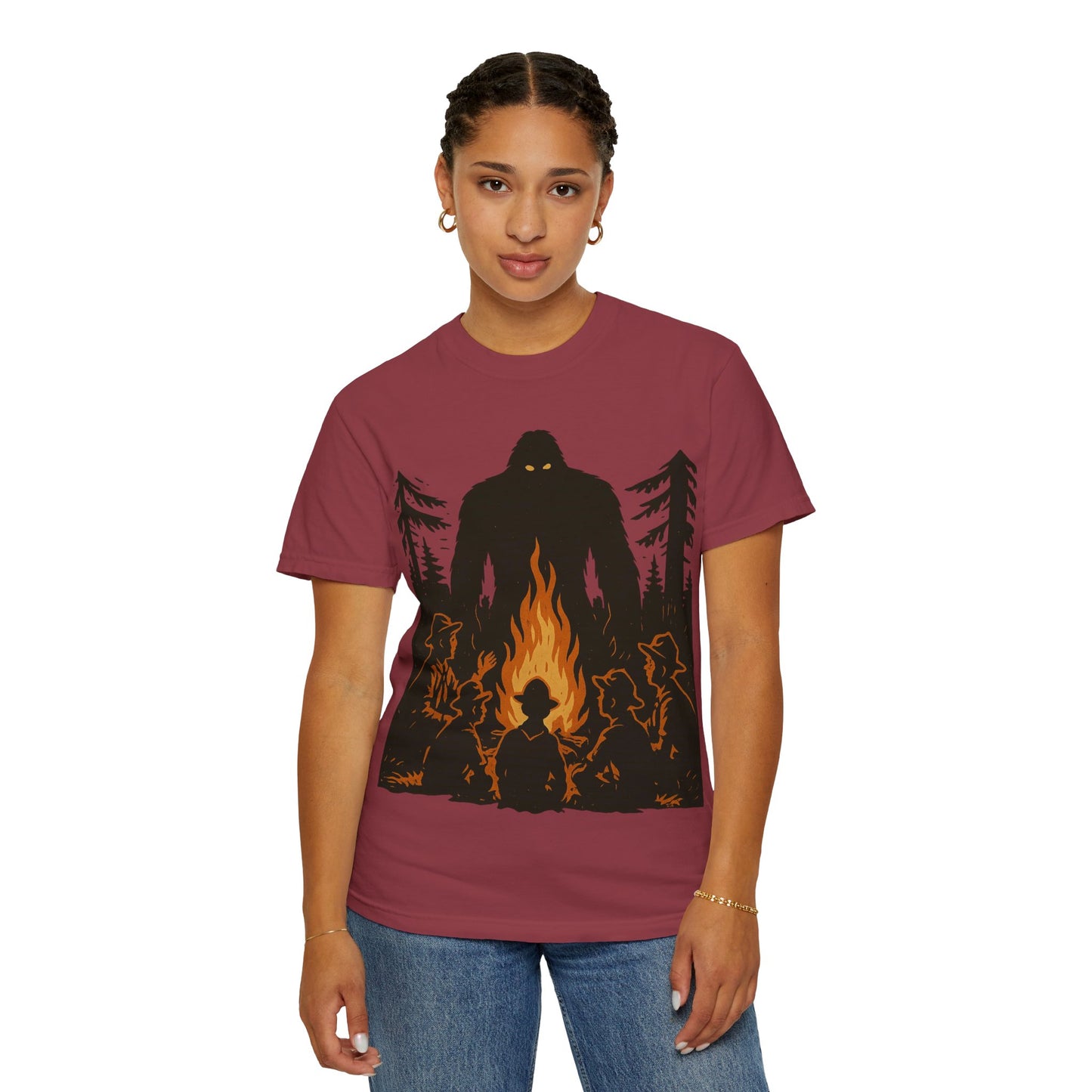 Campfire Delight - Bigfoot / Sasquatch - Comfort Colors 1717 T-Shirt