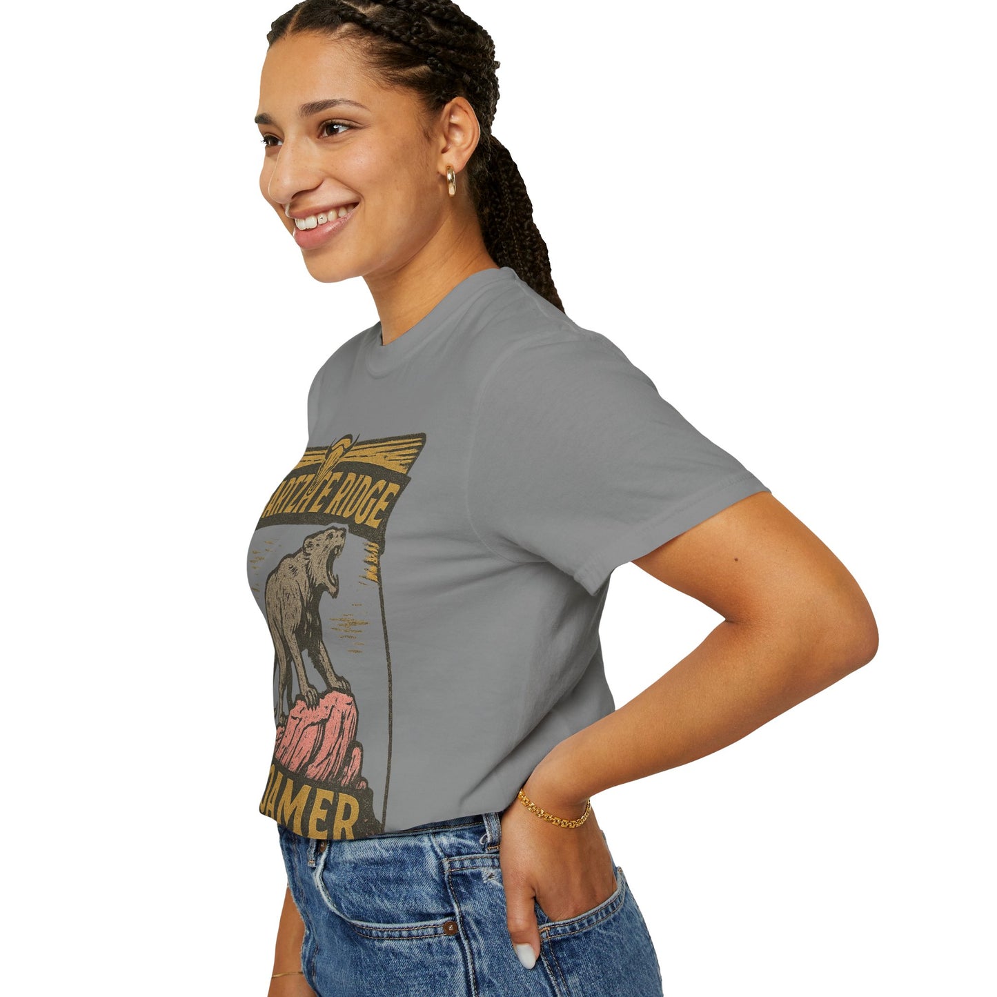 Quartzite Ridge Roamer – Wyoming Highlands Cryptid Tee - Comfort Colors 1717