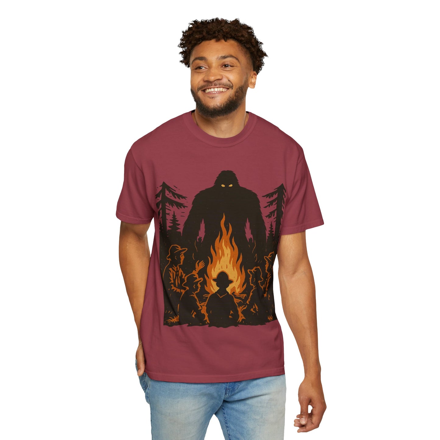 Campfire Delight - Bigfoot / Sasquatch - Comfort Colors 1717 T-Shirt