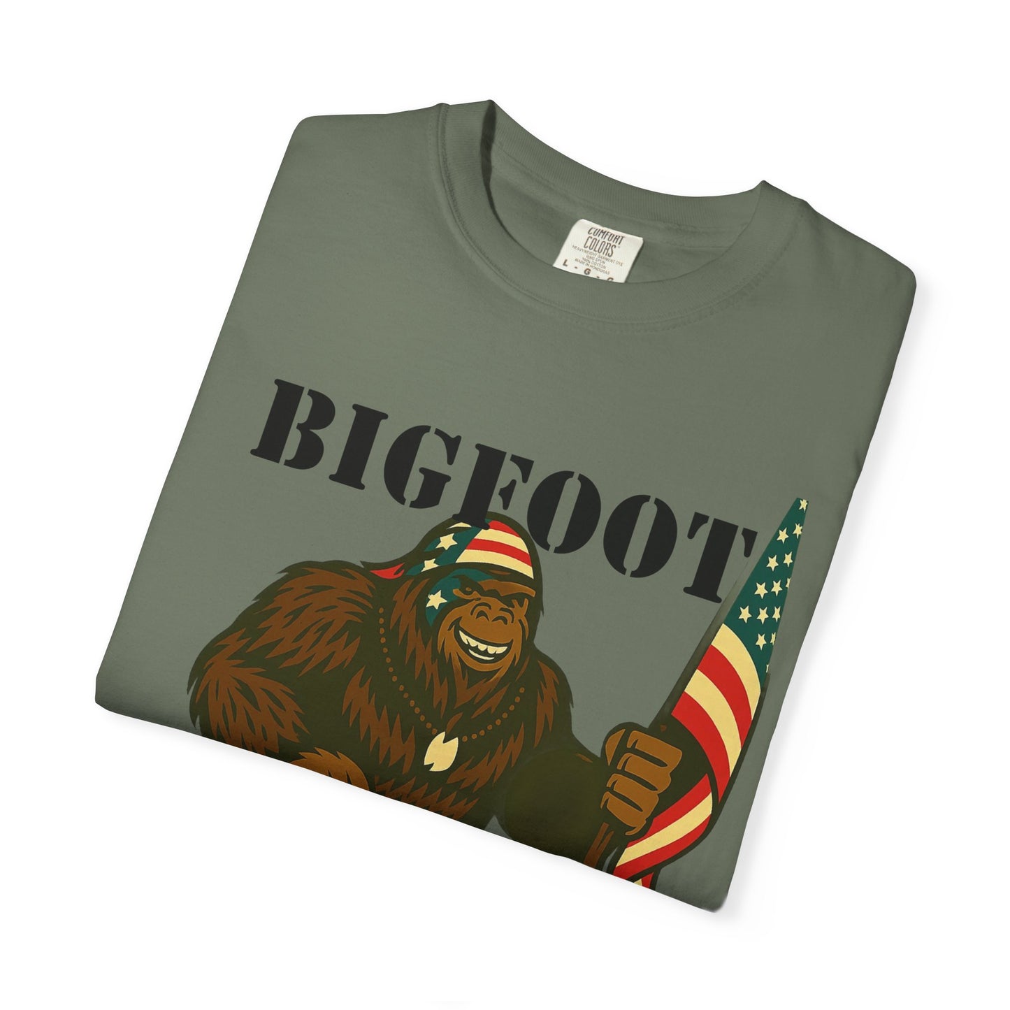 Bigfoot Patriotic Tee Shirt