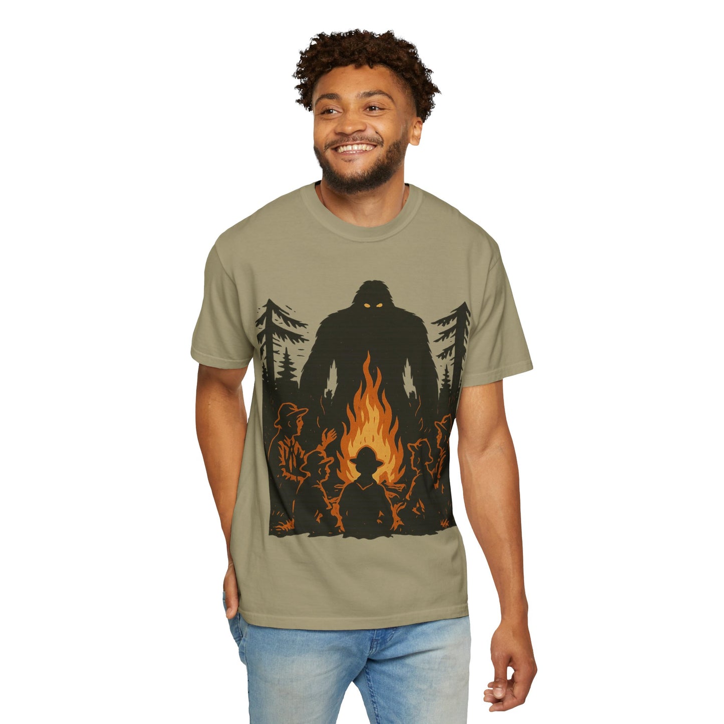 Campfire Delight - Bigfoot / Sasquatch - Comfort Colors 1717 T-Shirt