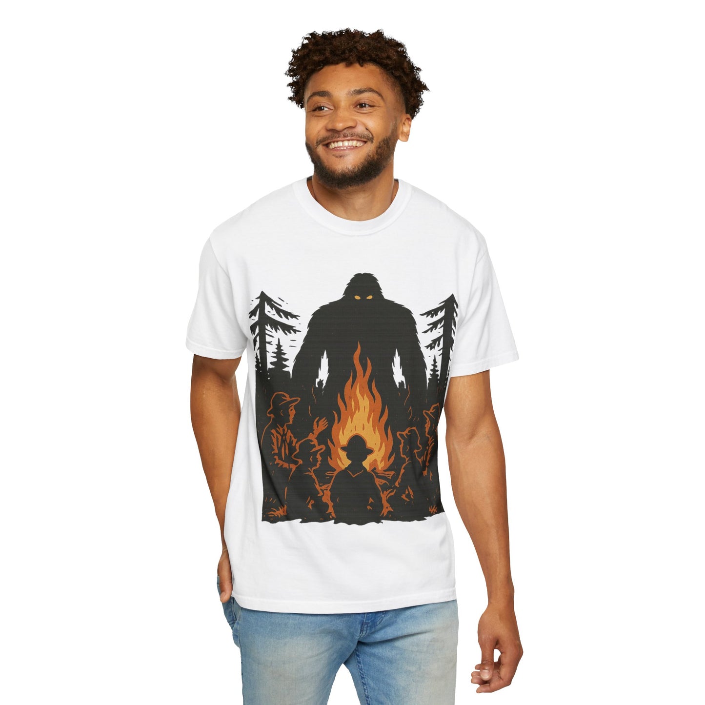 Campfire Delight - Bigfoot / Sasquatch - Comfort Colors 1717 T-Shirt