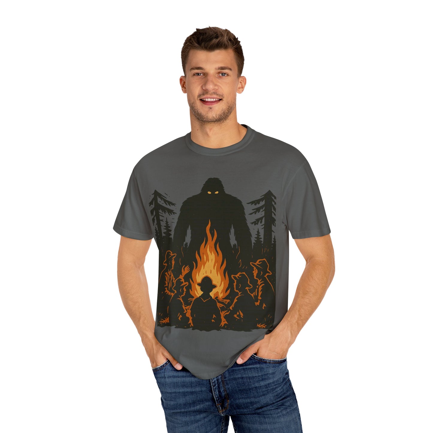 Campfire Delight - Bigfoot / Sasquatch - Comfort Colors 1717 T-Shirt