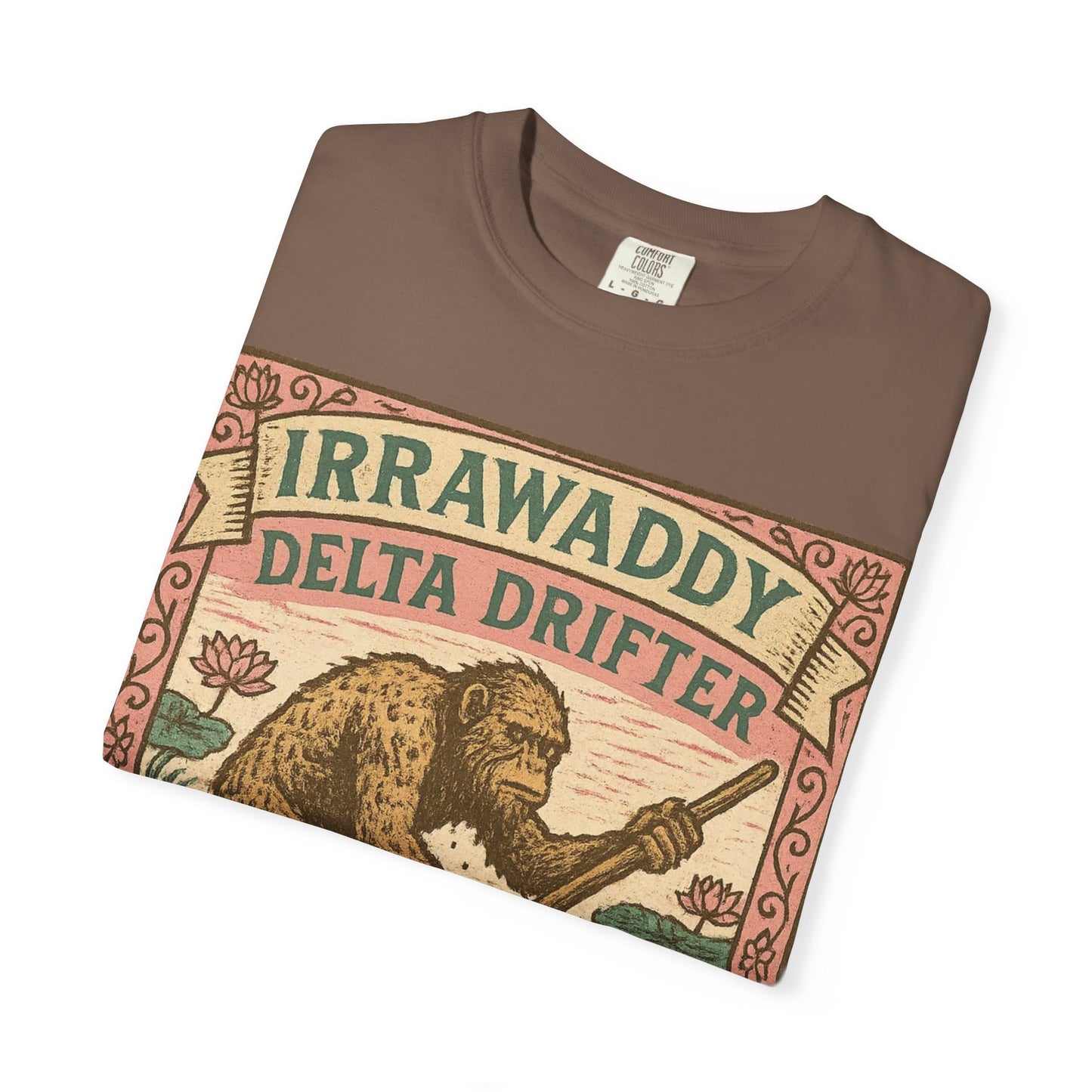 Irrawaddy Delta Drifter - Lower Myanmar - Squatches Around the World Collection - Comfort Colors 1717 T-Shirt