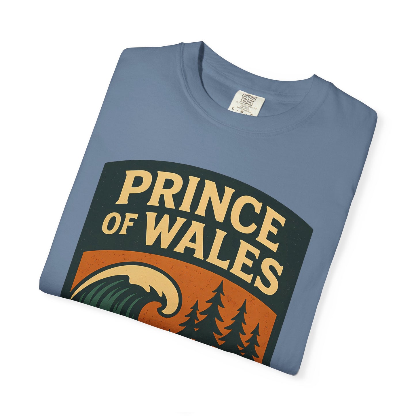 Prince of Wales Alaska Surf T-Shirt | Cold-Water Surf Scene Graphic Tee | Eco-Friendly Unisex Shirt