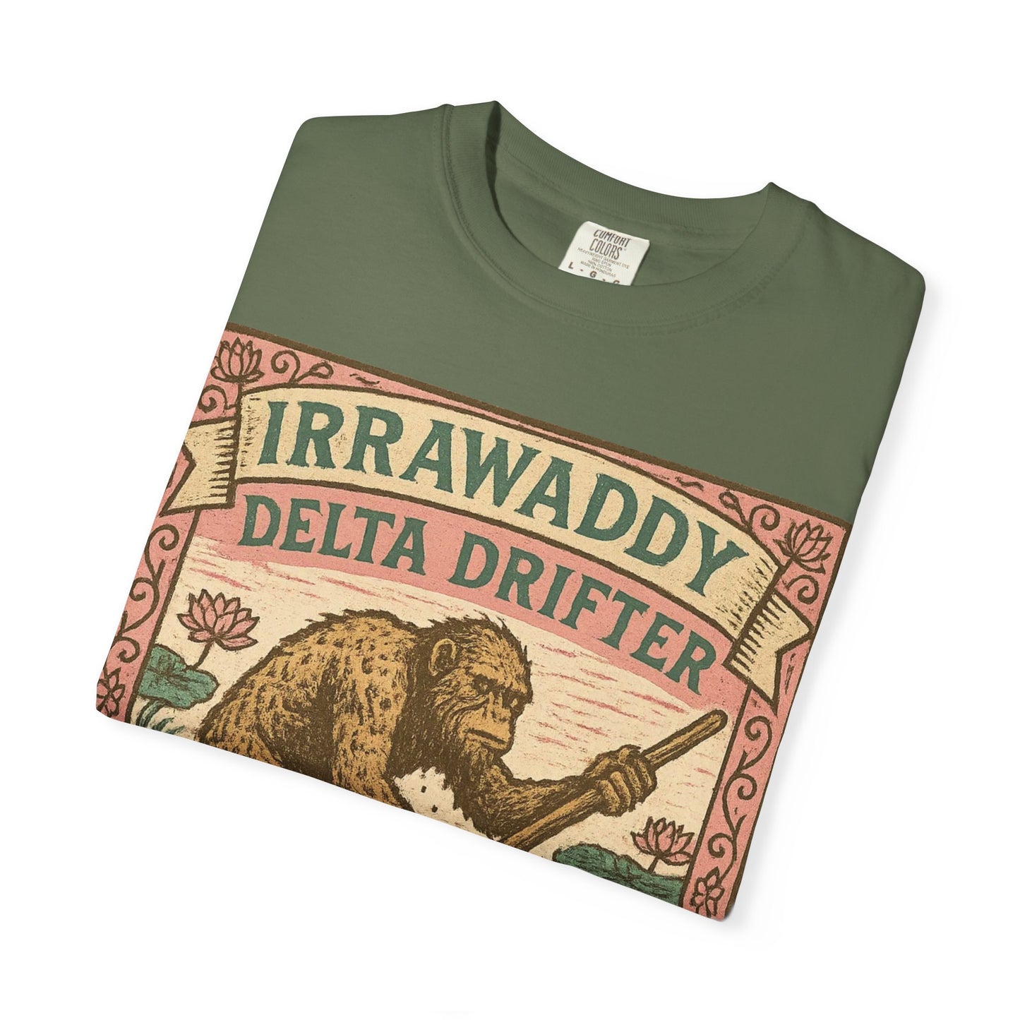 Irrawaddy Delta Drifter - Lower Myanmar - Squatches Around the World Collection - Comfort Colors 1717 T-Shirt