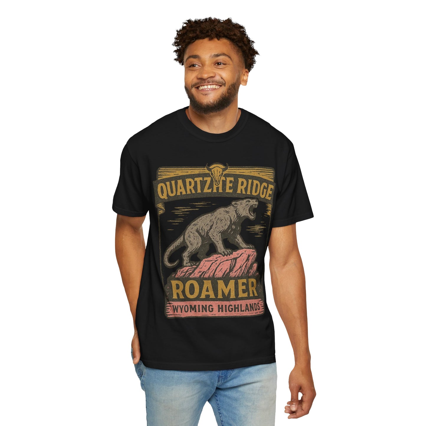 Quartzite Ridge Roamer – Wyoming Highlands Cryptid Tee - Comfort Colors 1717