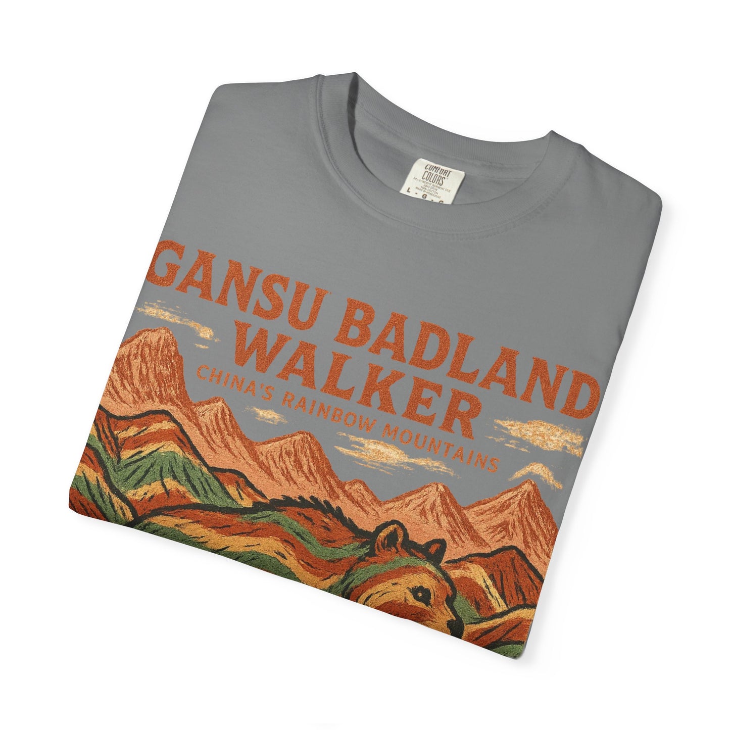 Gansu Badland Walker T-Shirt | Adventure Graphic Tee | Nature Lover Gift | Unisex Casual Wear | Outdoor Enthusiast Apparel