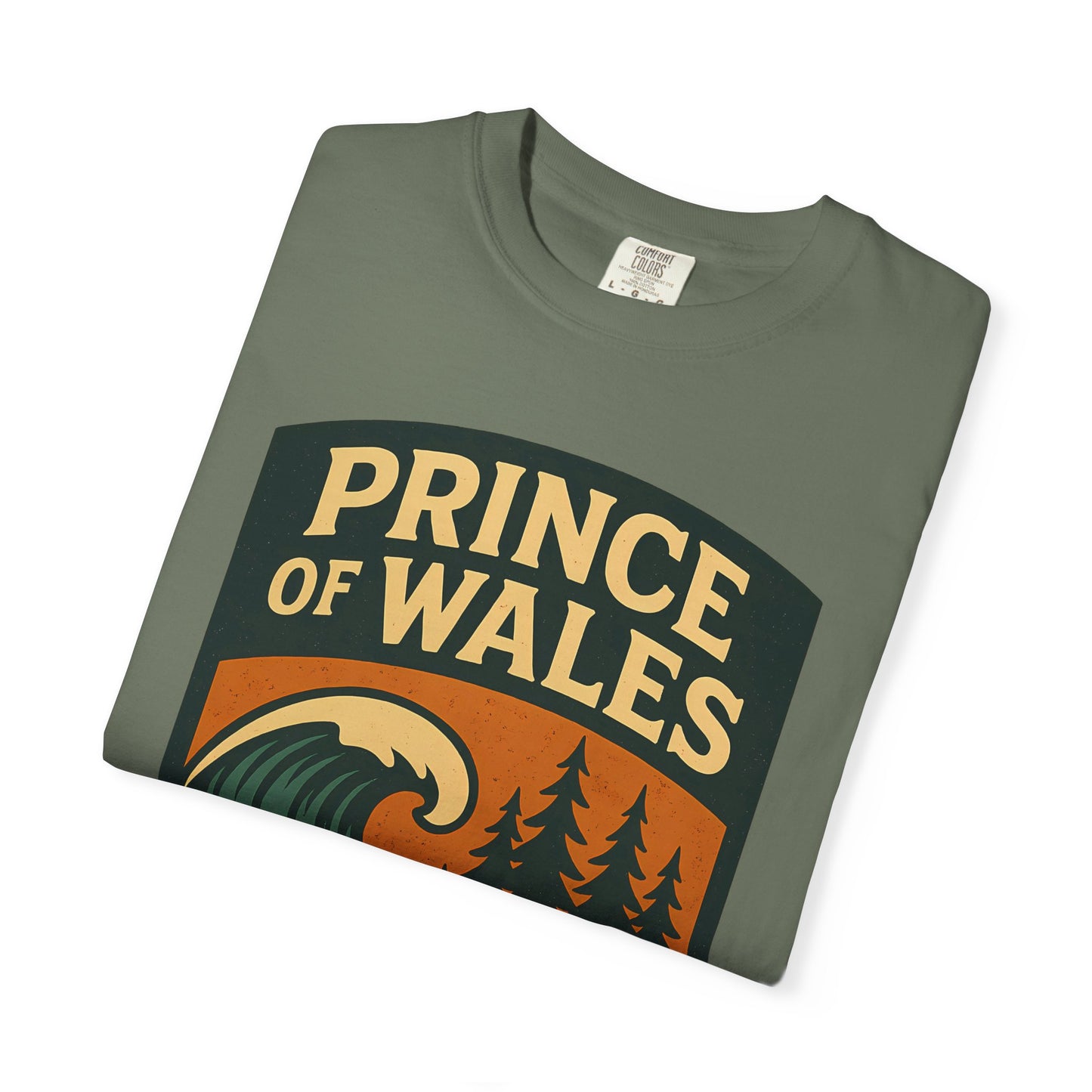 Prince of Wales Alaska Surf T-Shirt | Cold-Water Surf Scene Graphic Tee | Eco-Friendly Unisex Shirt