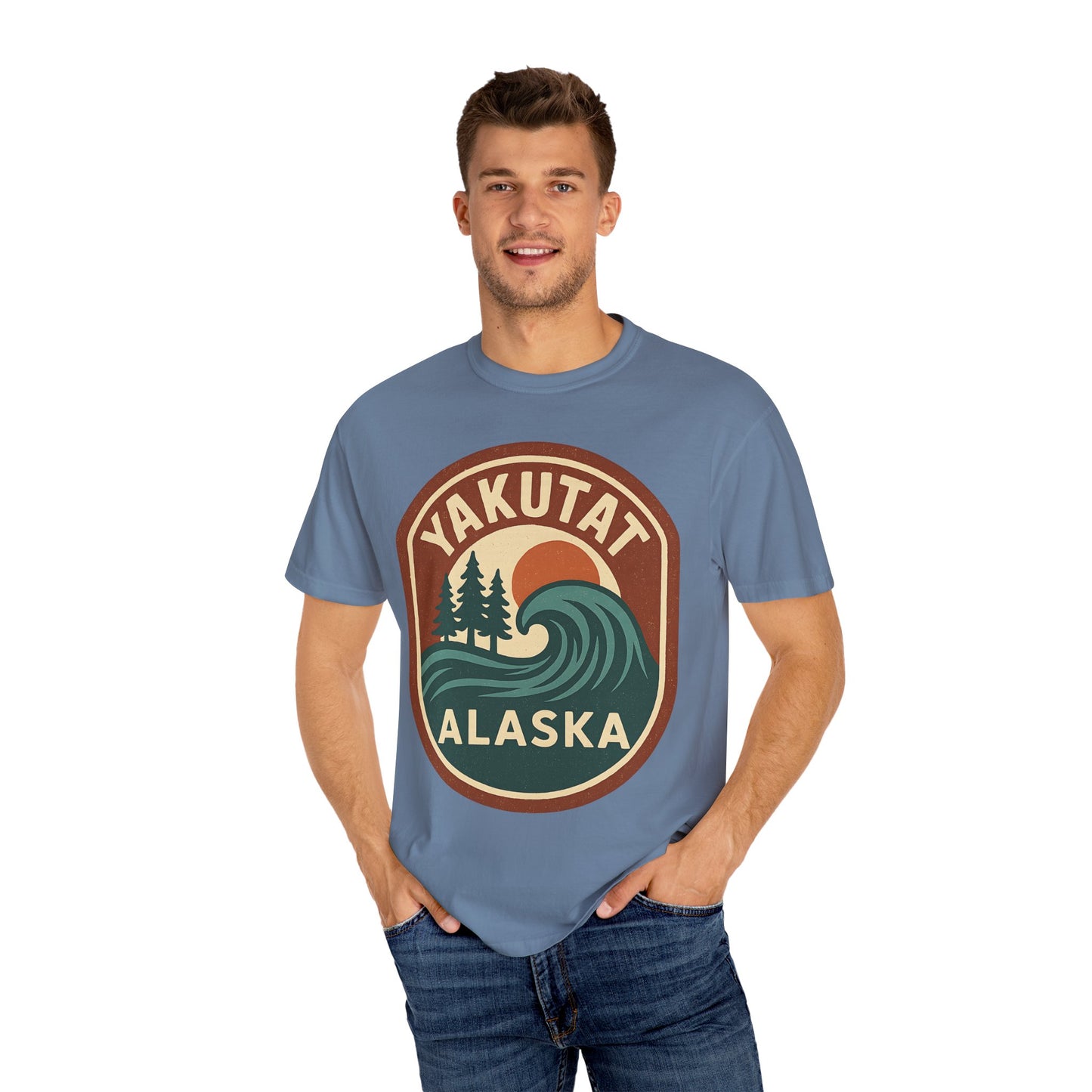 Yakutat Alaska Surf Culture Vintage T-Shirt, Outdoor Adventure with Tribute to Tlinget Heritage - 100% Cotton Tee