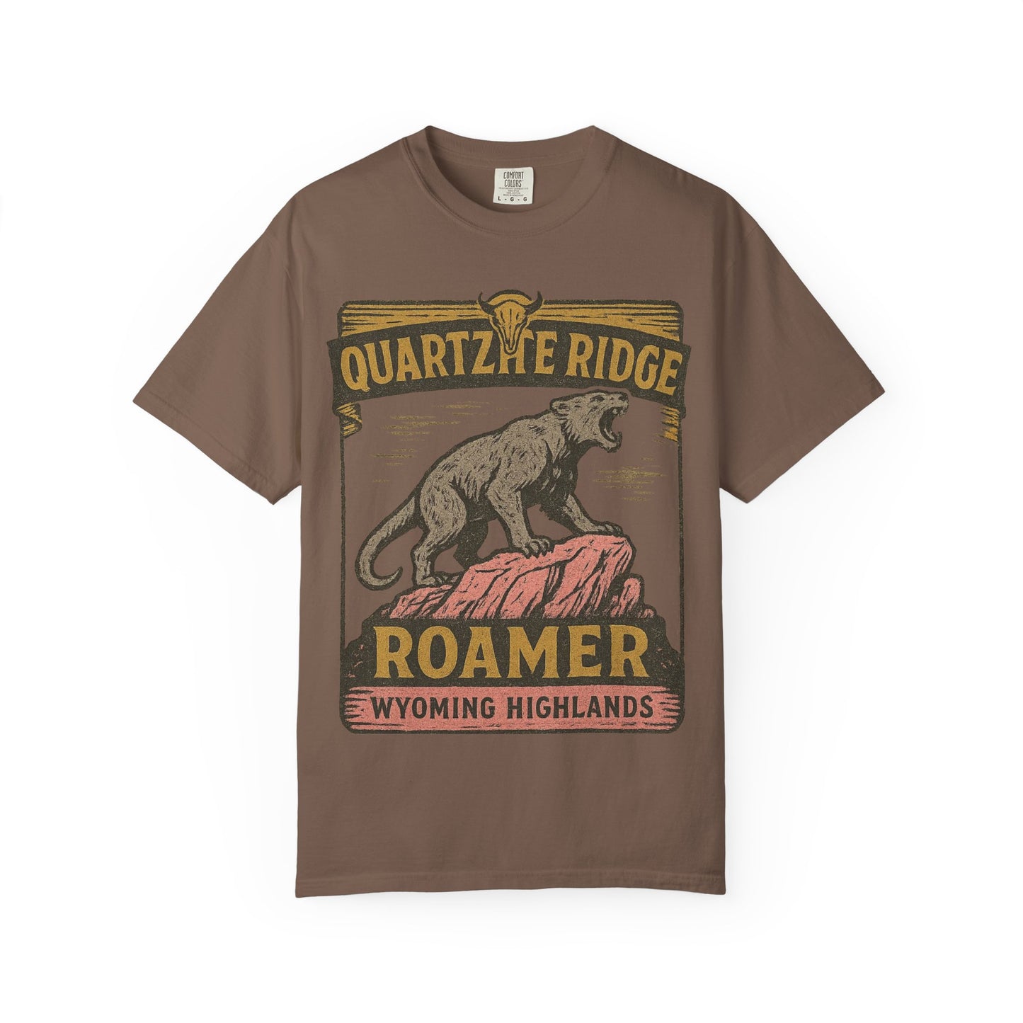 Quartzite Ridge Roamer – Wyoming Highlands Cryptid Tee - Comfort Colors 1717