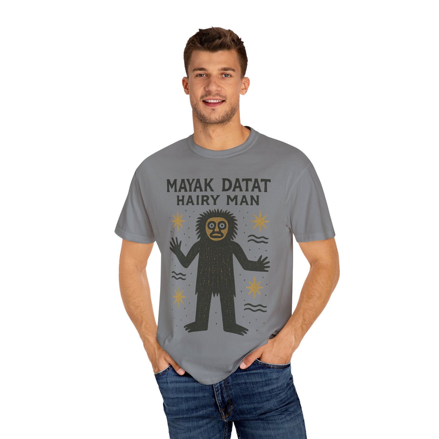 Mayak Datat Hairy Man - Squatches Around the World Collection - Comfort Colors 1717 T-Shirt