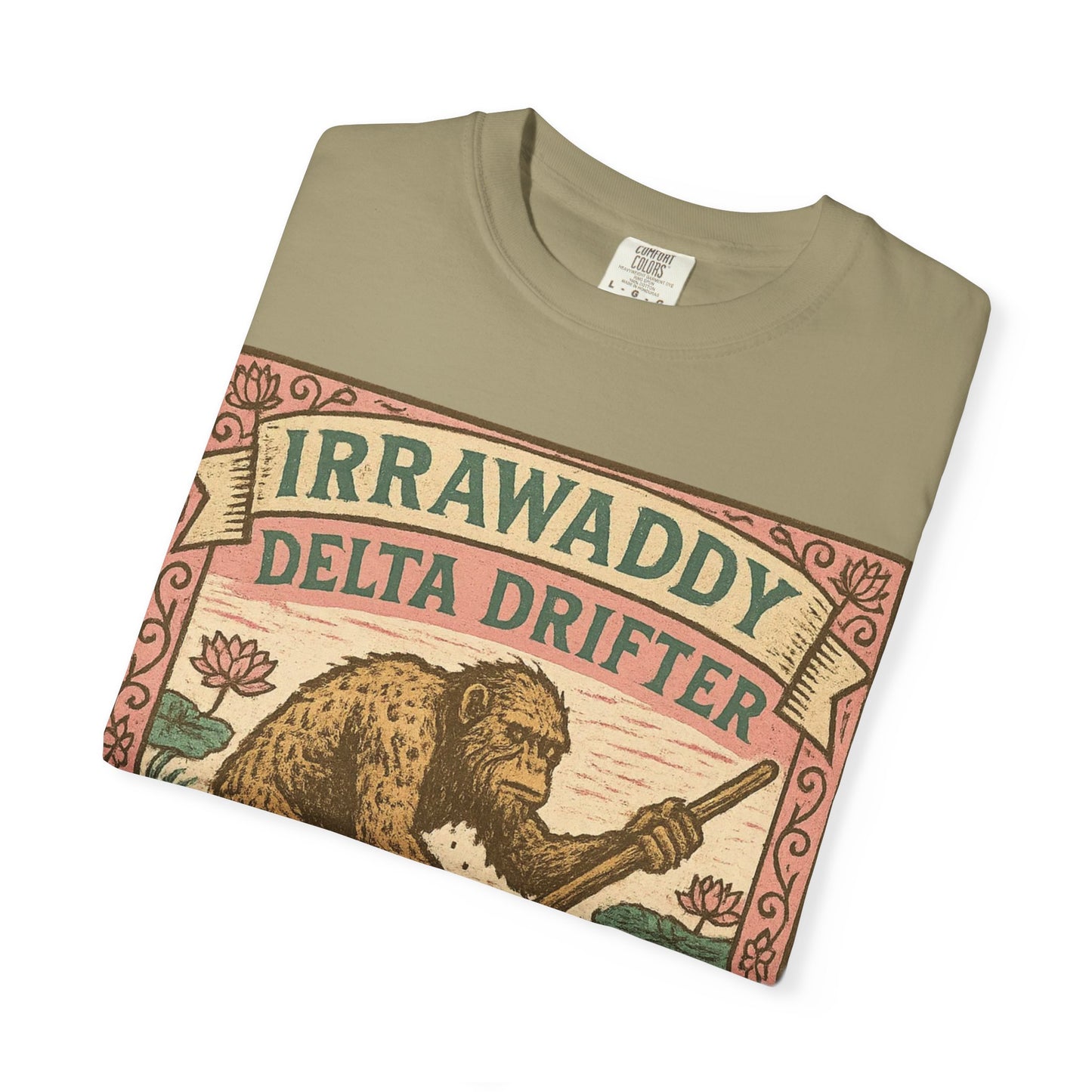 Irrawaddy Delta Drifter - Lower Myanmar - Squatches Around the World Collection - Comfort Colors 1717 T-Shirt