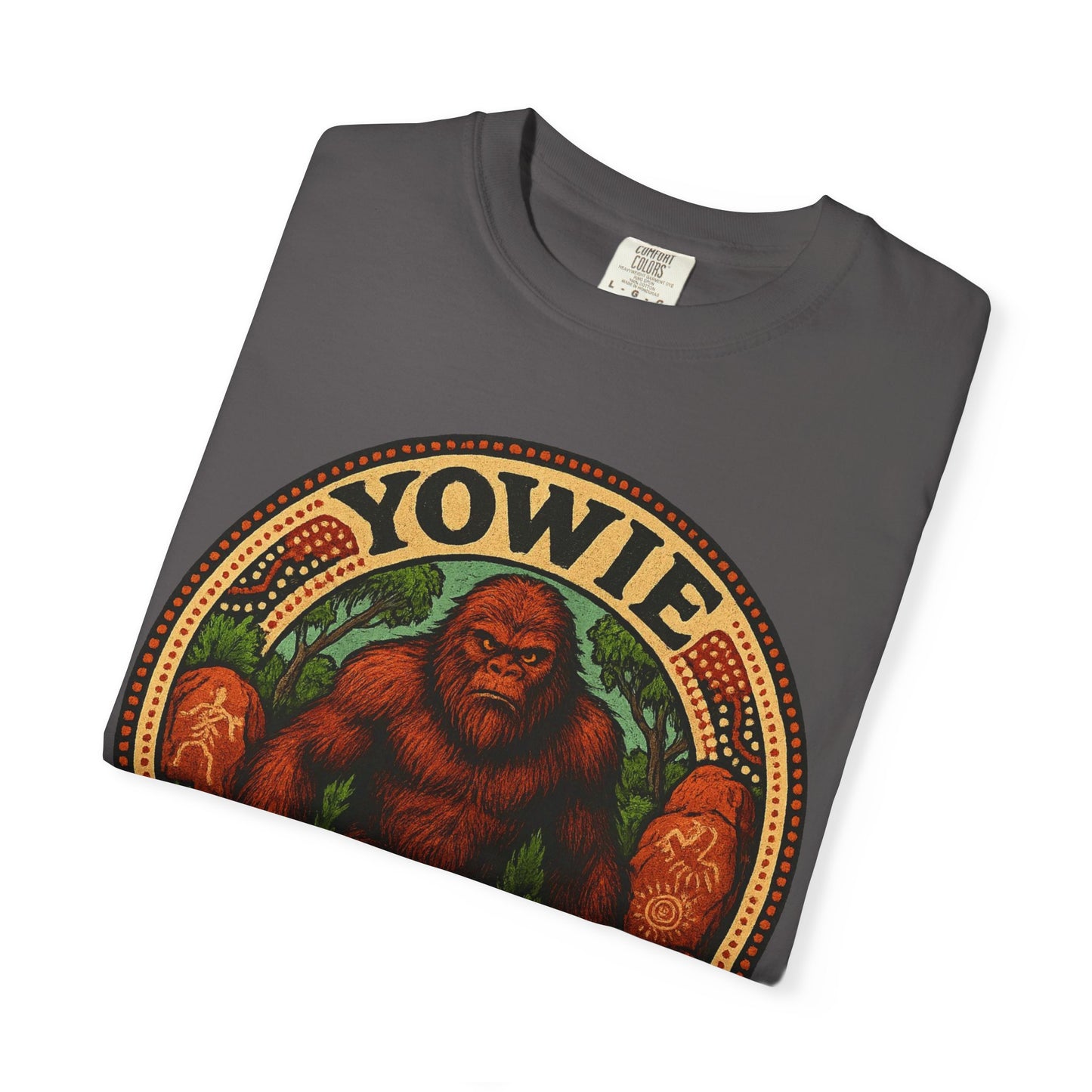 Yowie Australian Bush Beast T-Shirt, Unisex Graphic Tee, Nature Lover Gift, Outdoor Adventure Shirt, Fun Animal Tee, Eco-Friendly Apparel