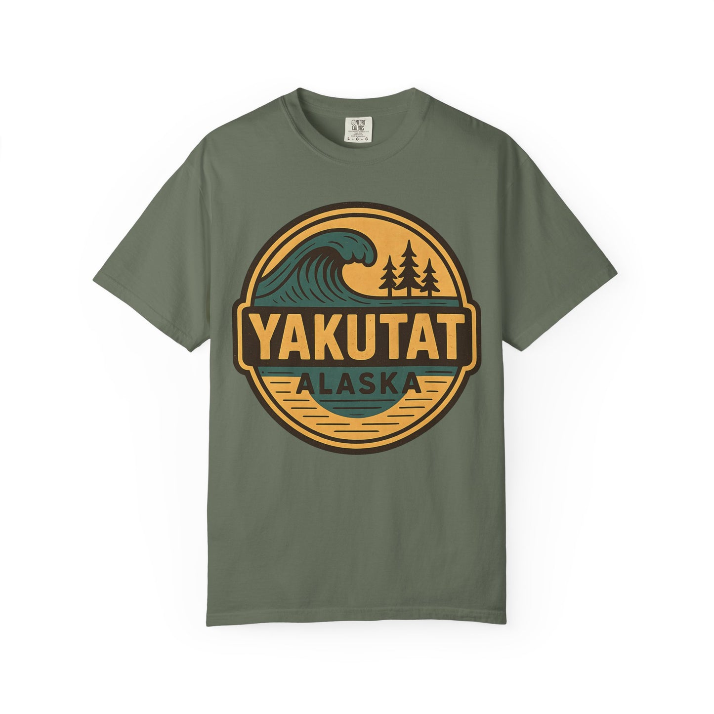 Yakutat, Alaska Cold-Water Surfing T-Shirt, Southeast Alaskan Adventure Unisex Tee - Alaskan Tlingit Heritage