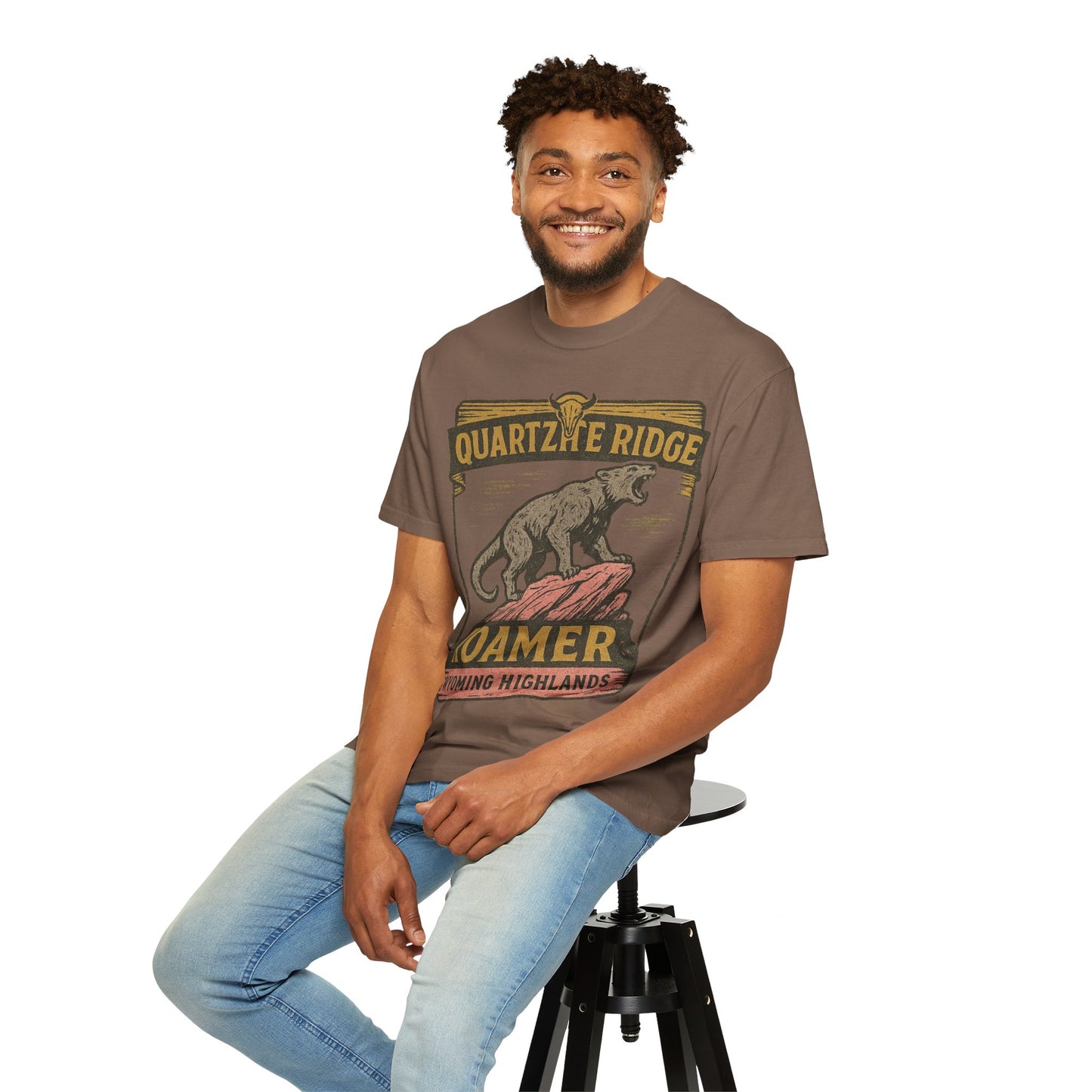 Quartzite Ridge Roamer – Wyoming Highlands Cryptid Tee - Comfort Colors 1717