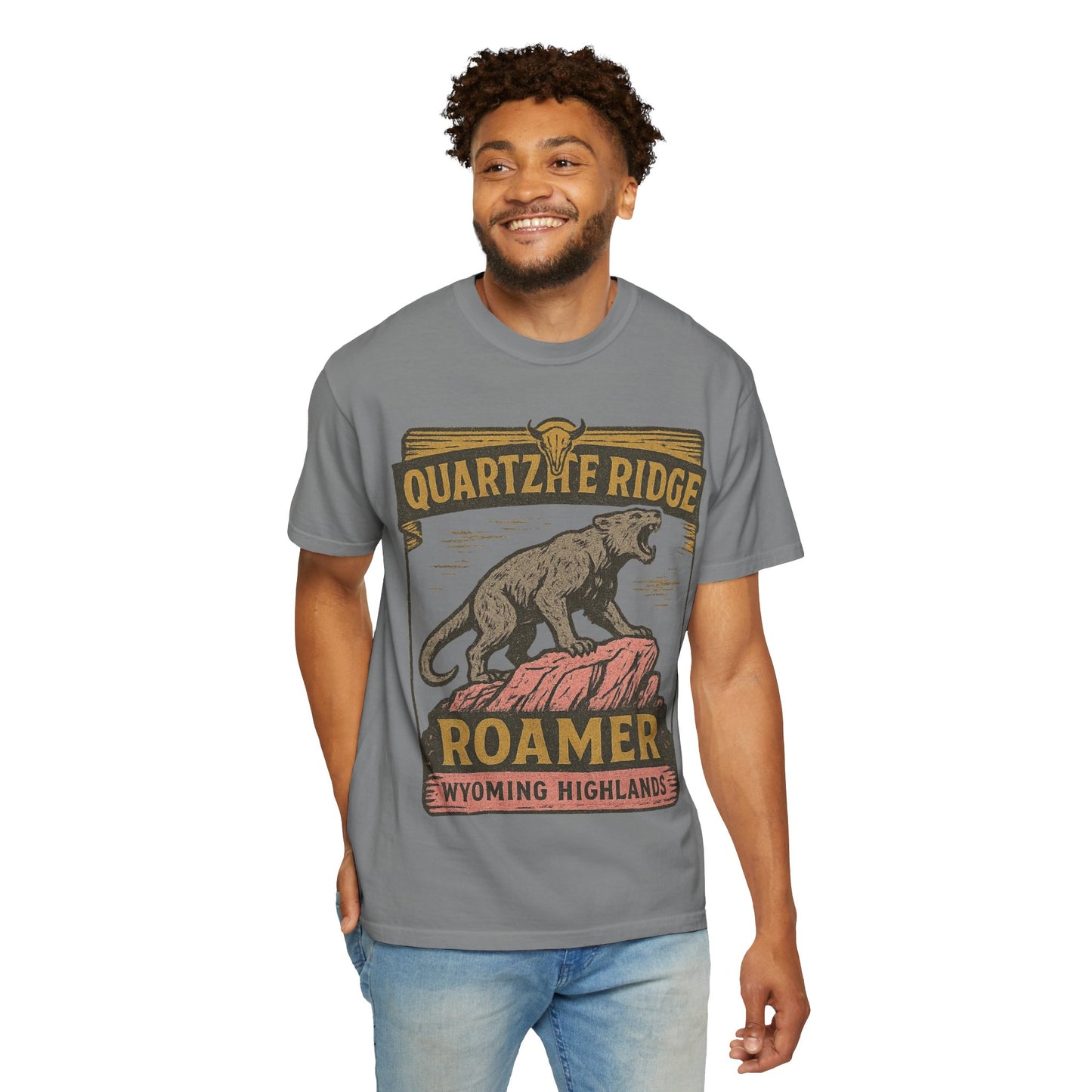 Quartzite Ridge Roamer – Wyoming Highlands Cryptid Tee - Comfort Colors 1717