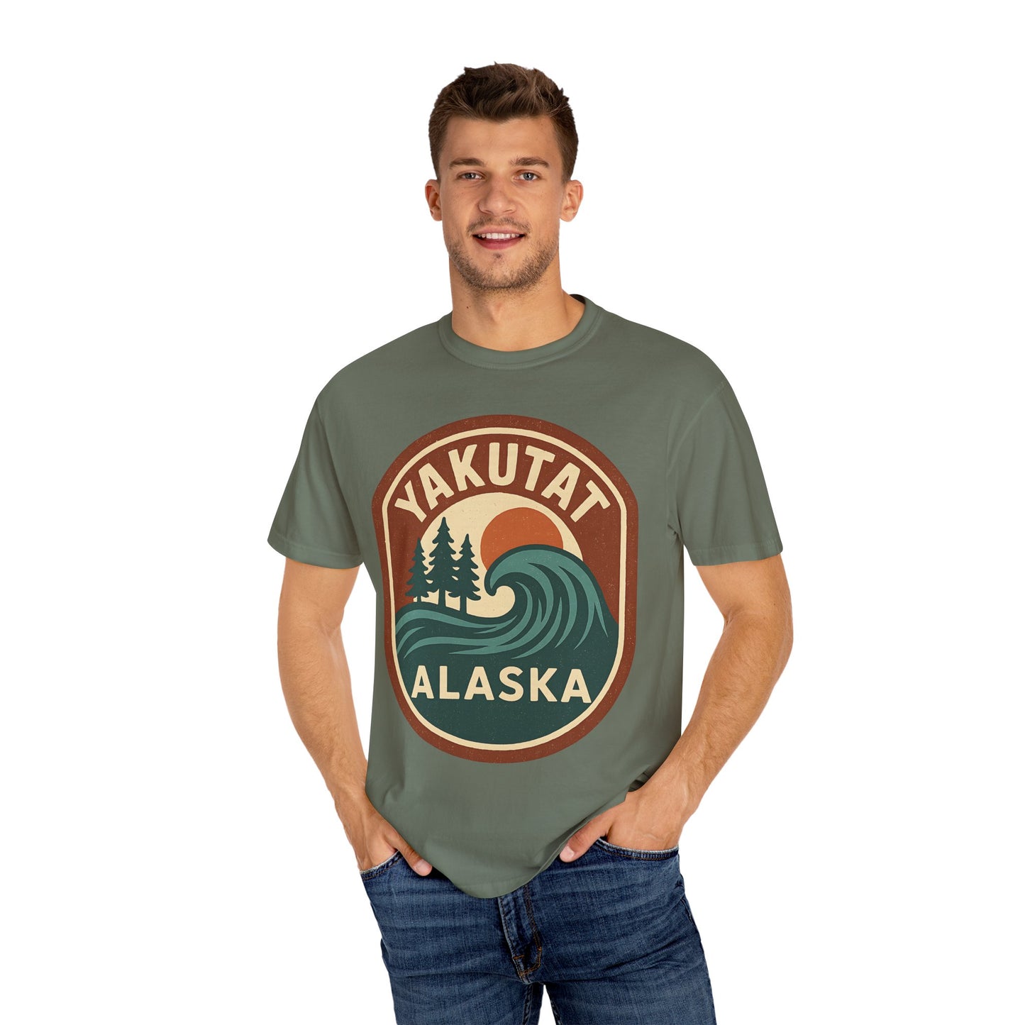 Yakutat Alaska Surf Culture Vintage T-Shirt, Outdoor Adventure with Tribute to Tlinget Heritage - 100% Cotton Tee