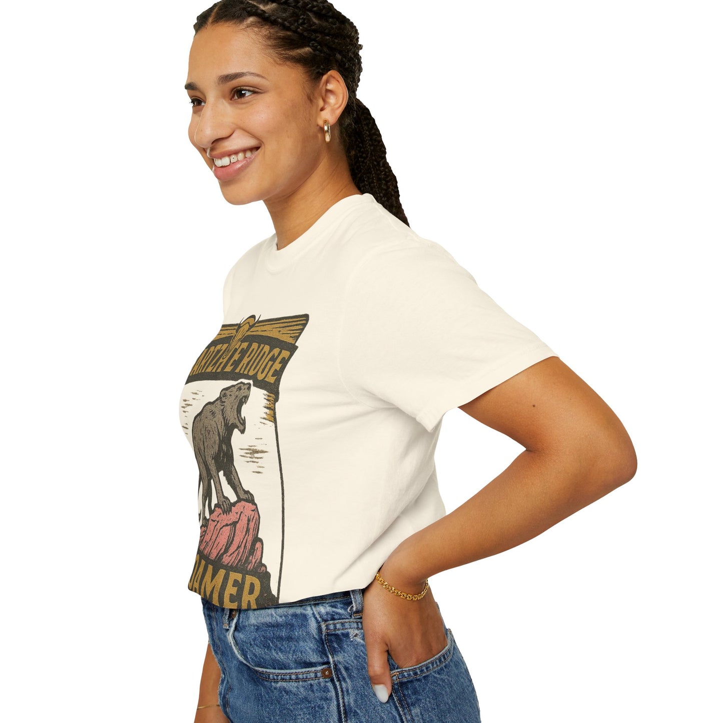 Quartzite Ridge Roamer – Wyoming Highlands Cryptid Tee - Comfort Colors 1717