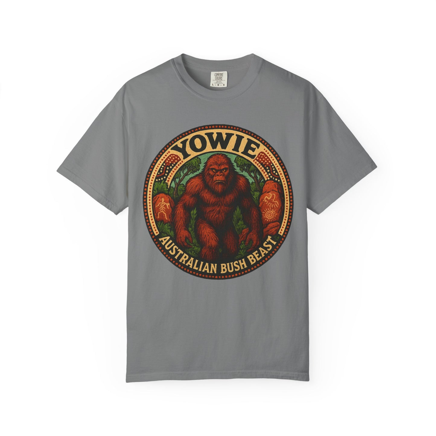 Yowie Australian Bush Beast T-Shirt, Unisex Graphic Tee, Nature Lover Gift, Outdoor Adventure Shirt, Fun Animal Tee, Eco-Friendly Apparel