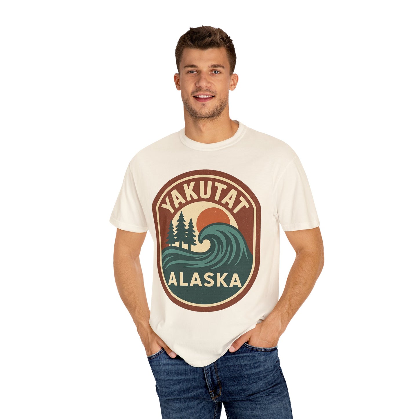 Yakutat Alaska Surf Culture Vintage T-Shirt, Outdoor Adventure with Tribute to Tlinget Heritage - 100% Cotton Tee
