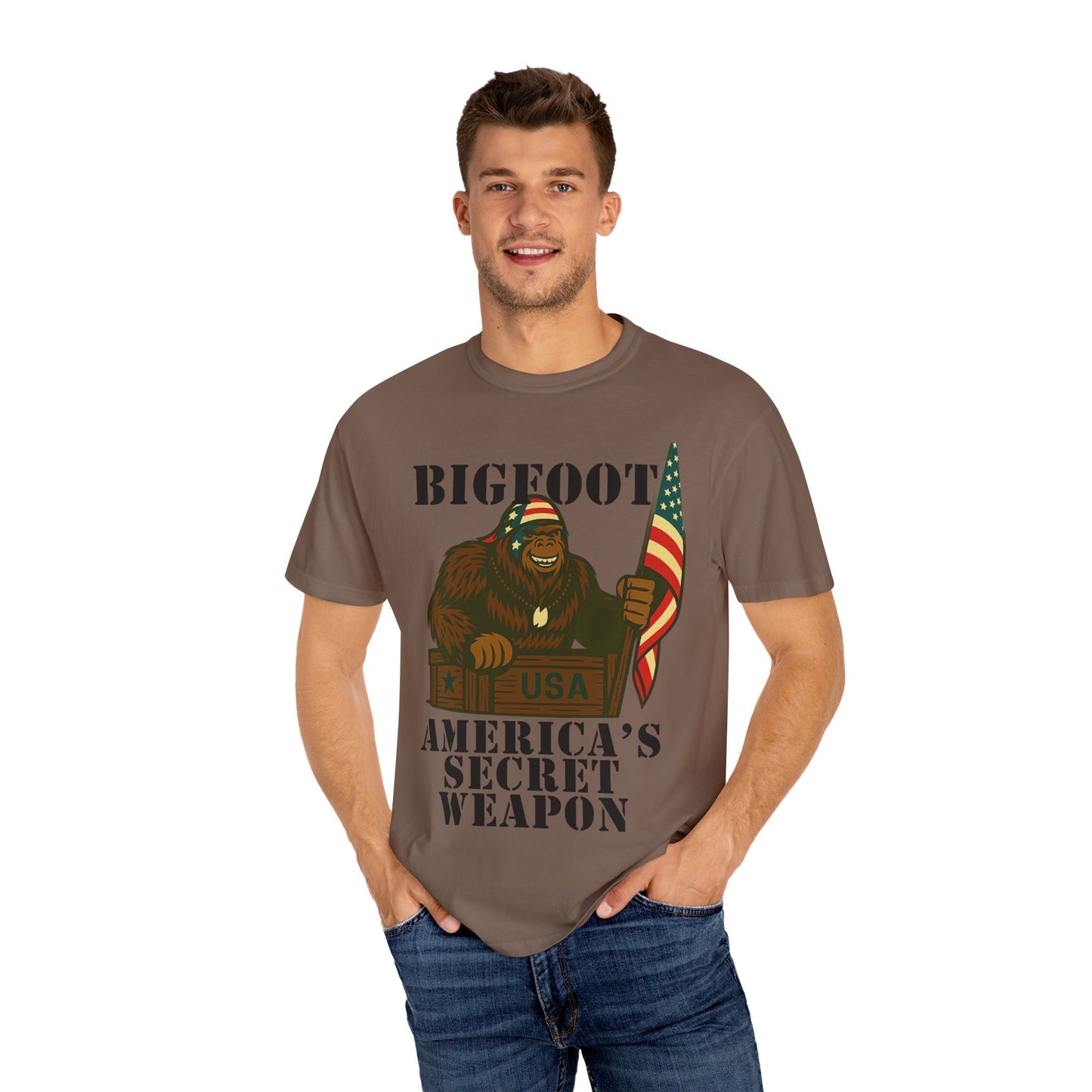 Bigfoot Patriotic Tee Shirt