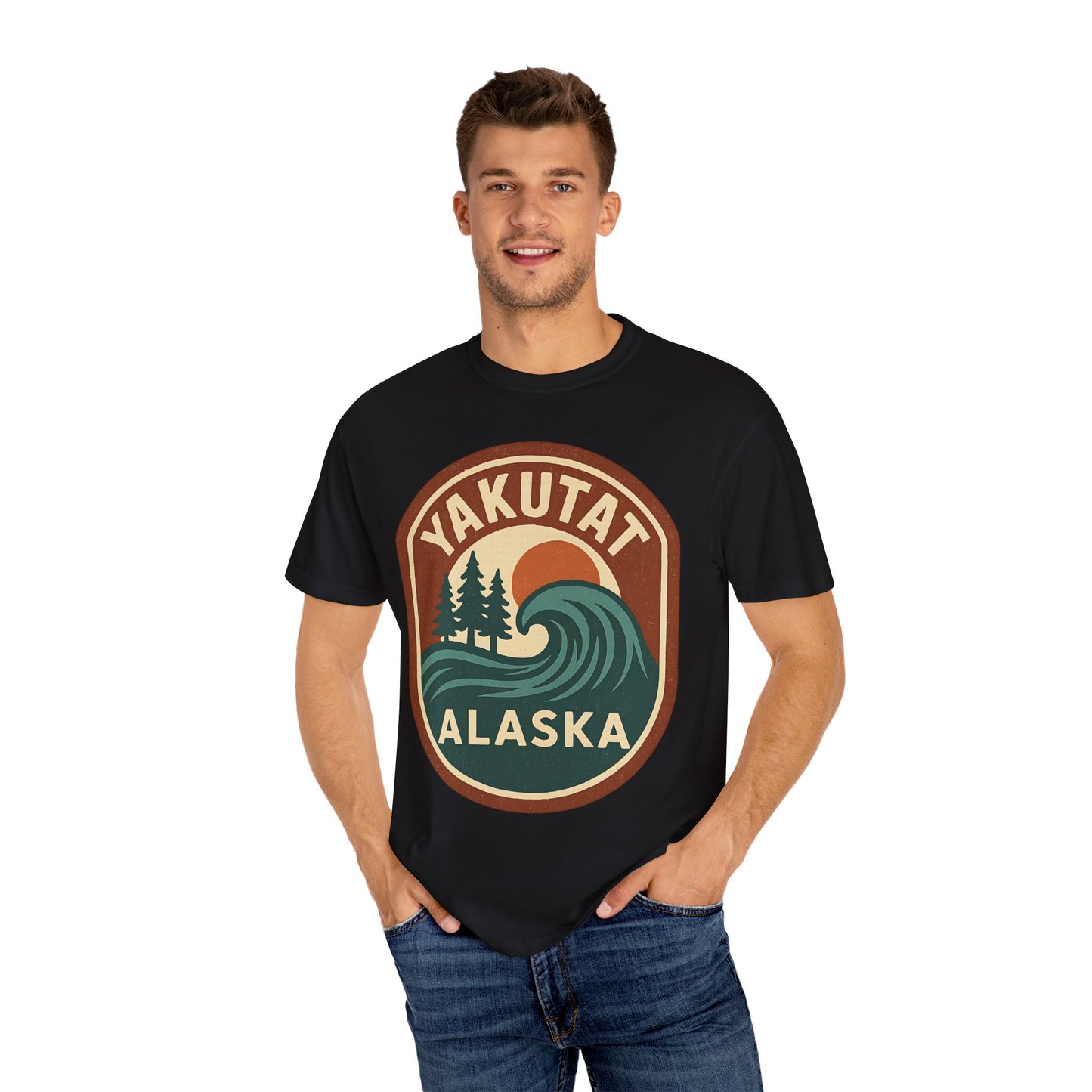 Yakutat Alaska Surf Culture Vintage T-Shirt, Outdoor Adventure with Tribute to Tlinget Heritage - 100% Cotton Tee