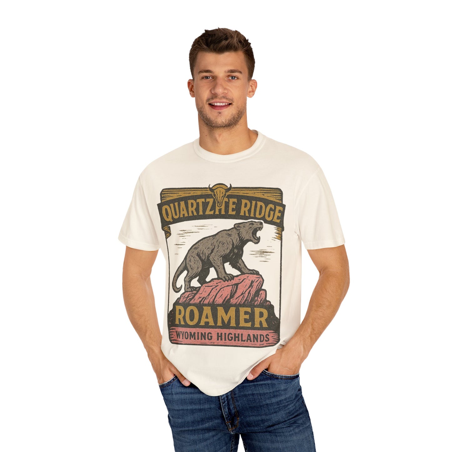 Quartzite Ridge Roamer – Wyoming Highlands Cryptid Tee - Comfort Colors 1717