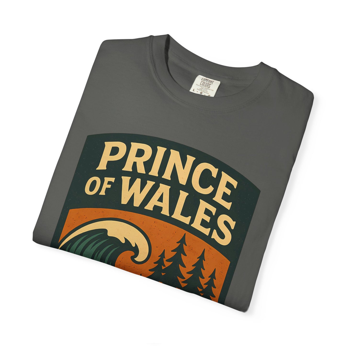 Prince of Wales Alaska Surf T-Shirt | Cold-Water Surf Scene Graphic Tee | Eco-Friendly Unisex Shirt